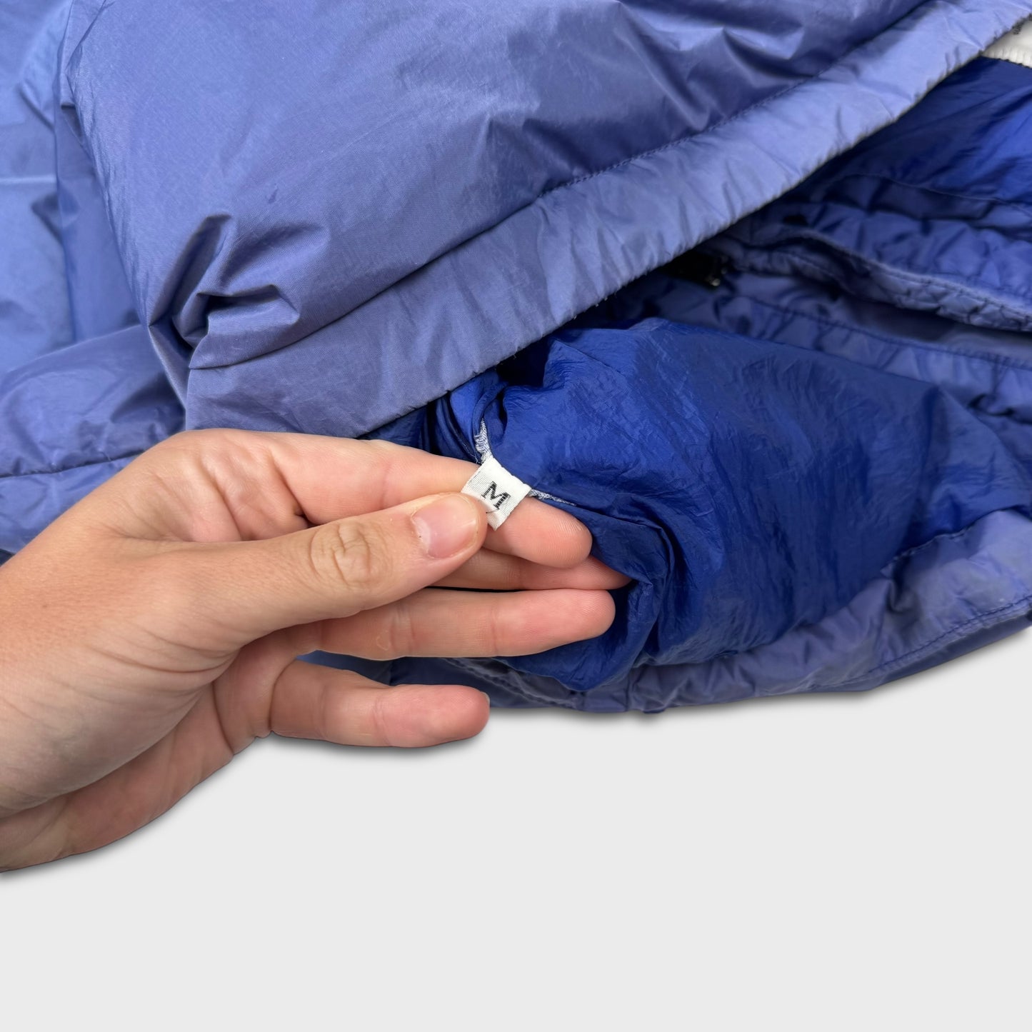 Stone Island Royal Blue Garment Dyed Crinkle Reps Down Parka Jacket M