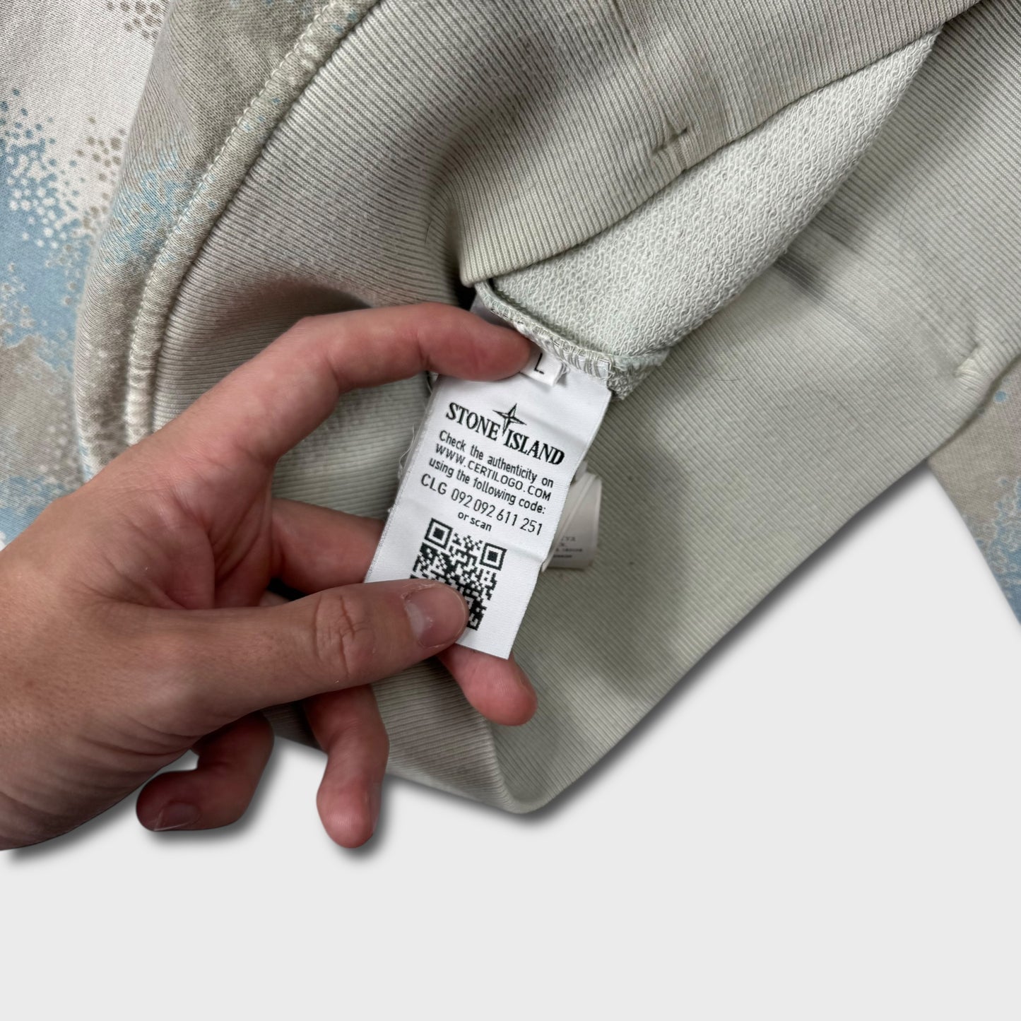 Stone Island Devore Camo Crewneck L