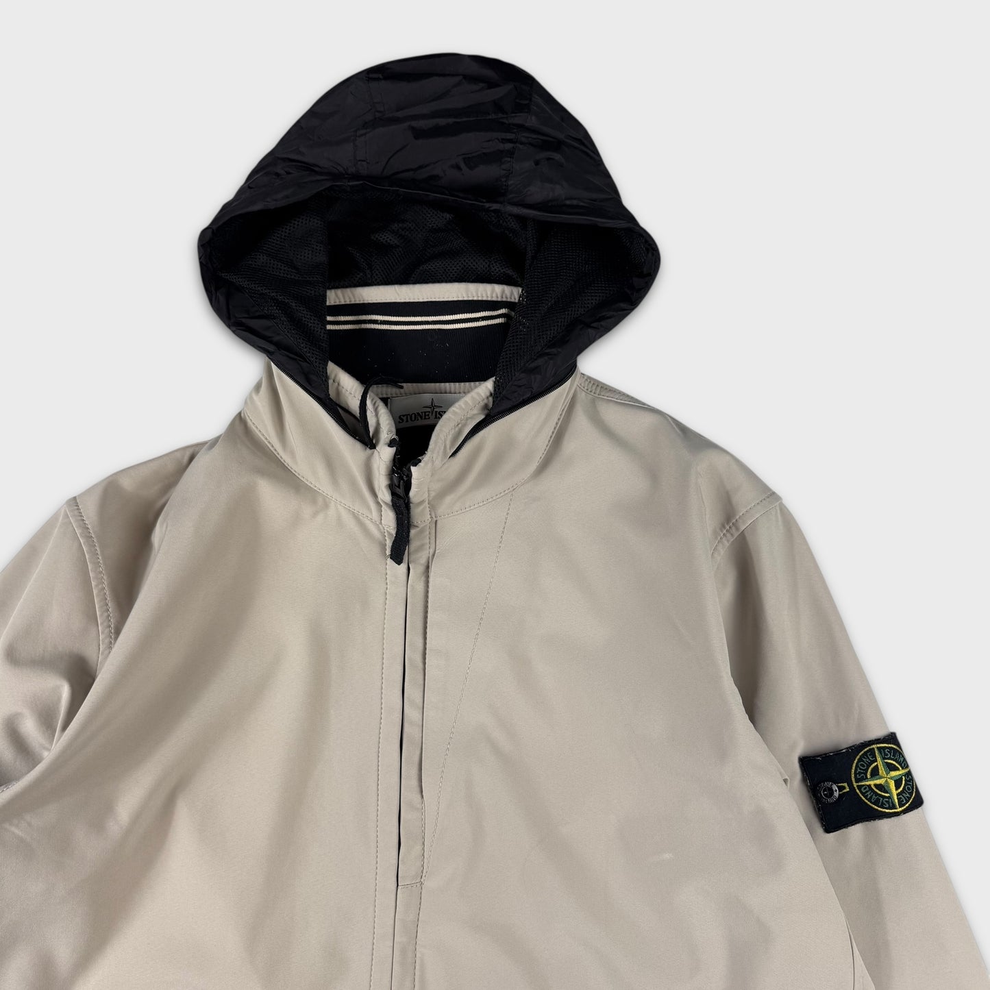 Stone Island Beige Light Soft Shell-R Jacket XXL
