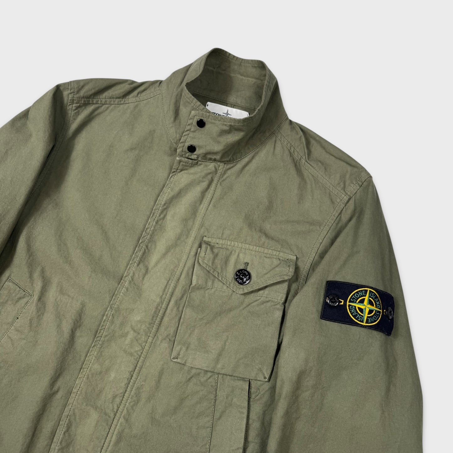 Stone Island Olive Green Cotton Cordura Jacket S