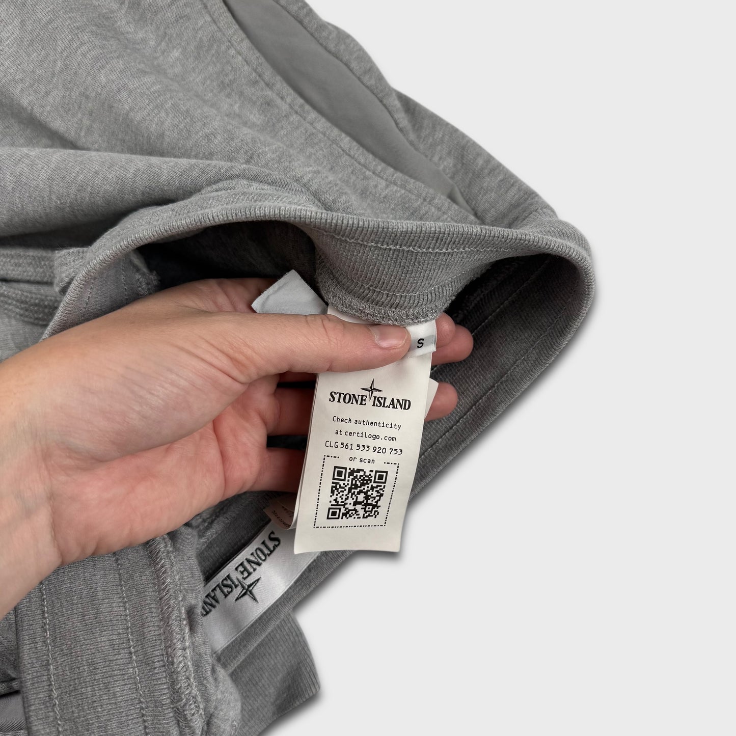 Stone Island Grey Cotton Sweatpants Joggers S