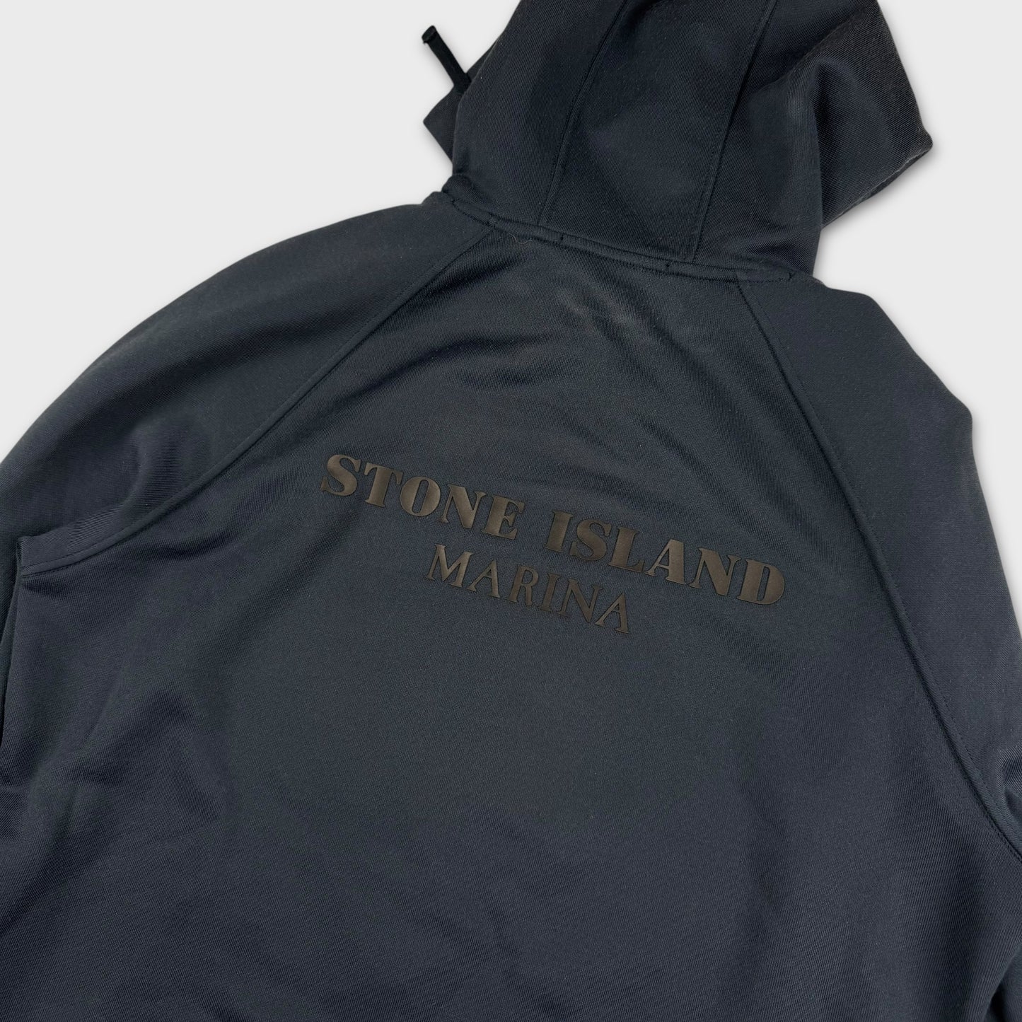 Stone Island Navy Marina Pullover Hoodie M