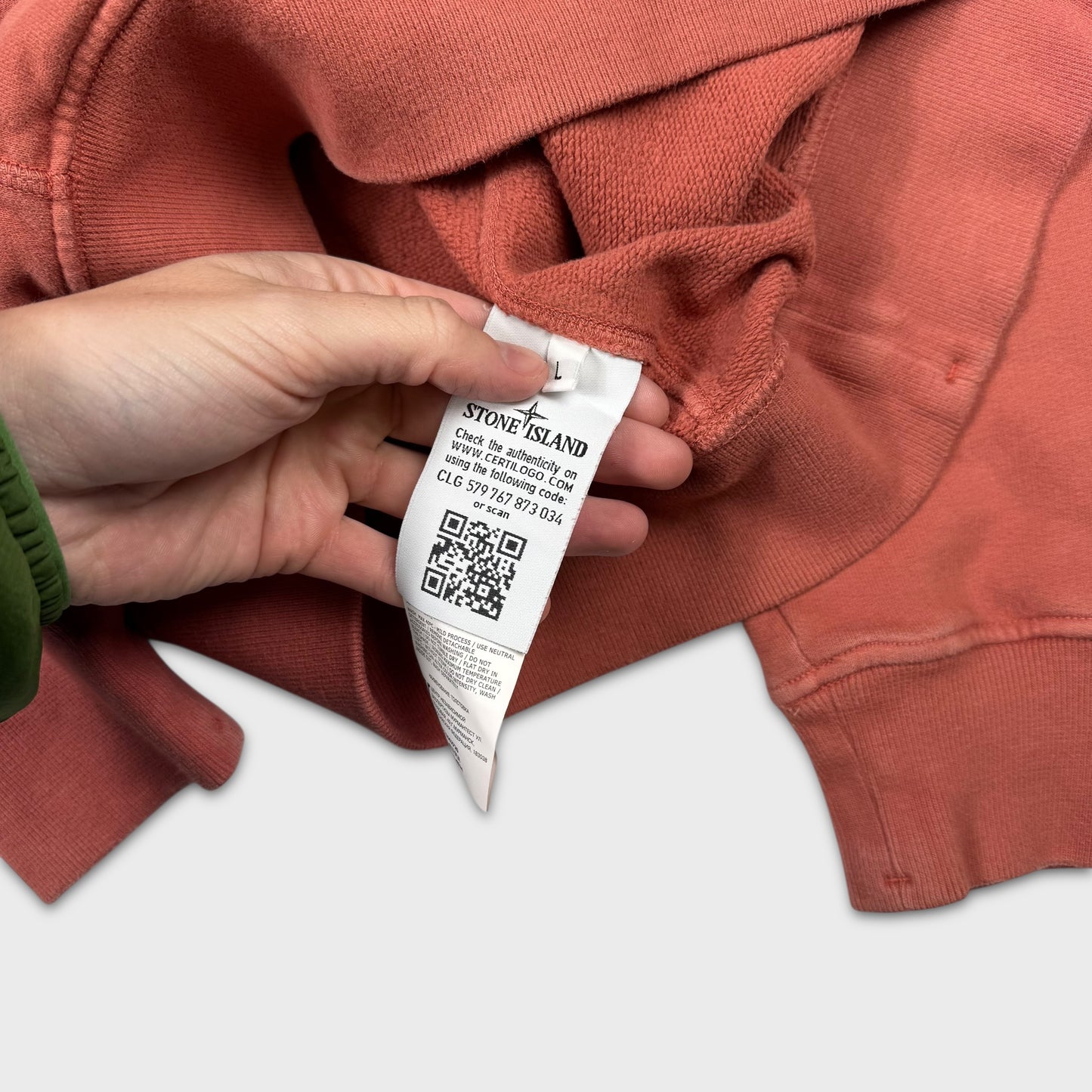 Stone Island Rust Crewneck Sweatshirt L