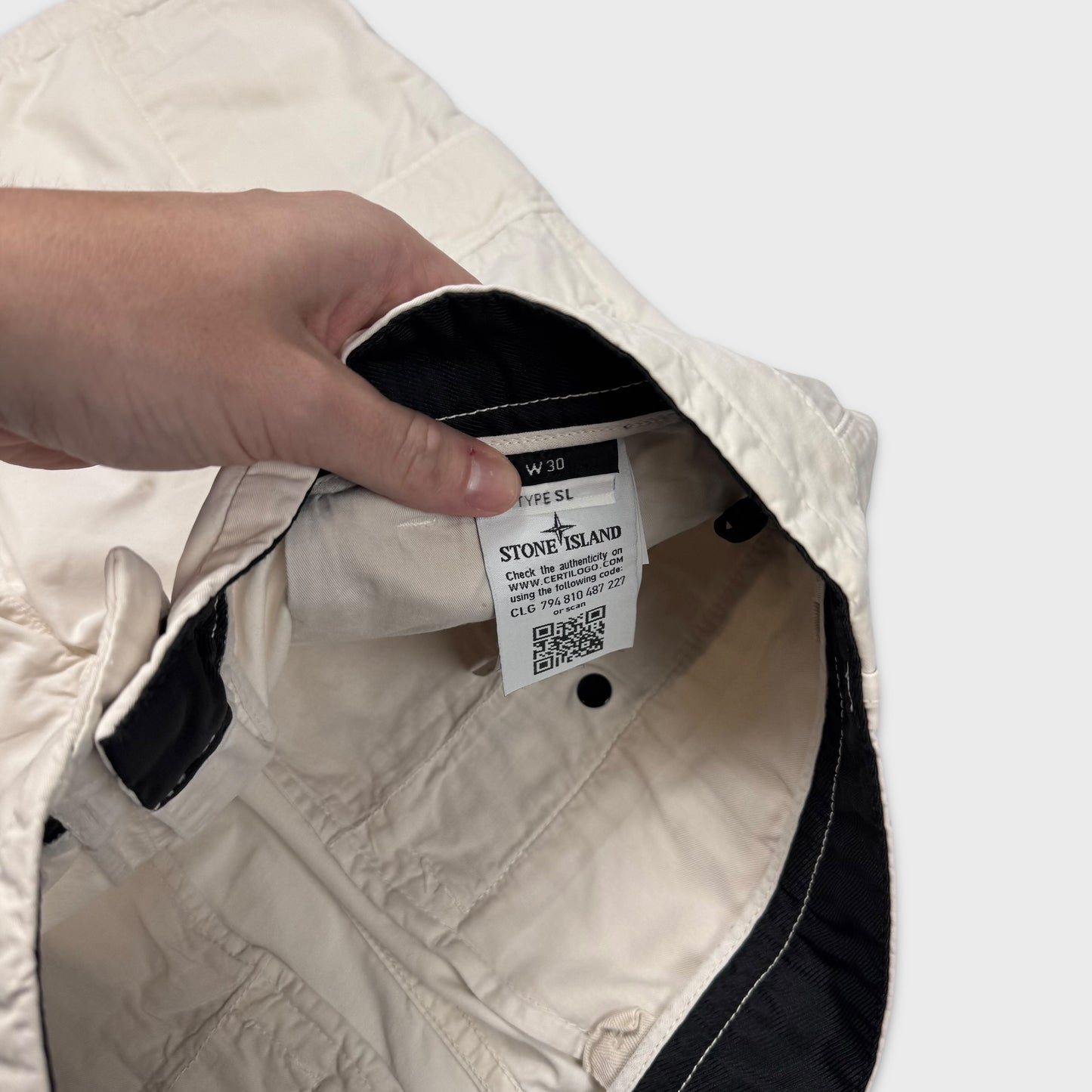 Stone Island Beige Cargo Shorts W30