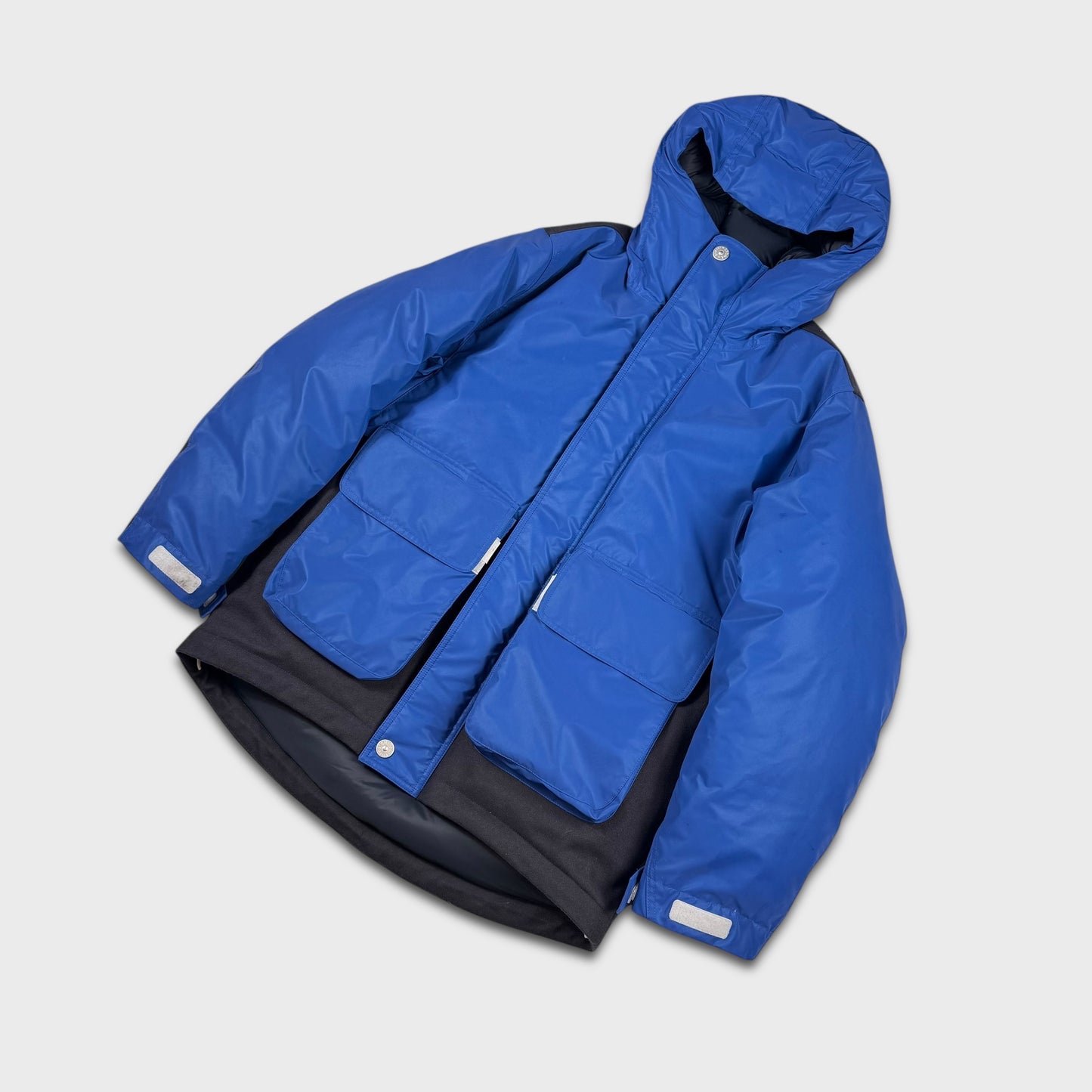 Stone Island Panno Resinato Plated Reflective Marina Down Jacket S