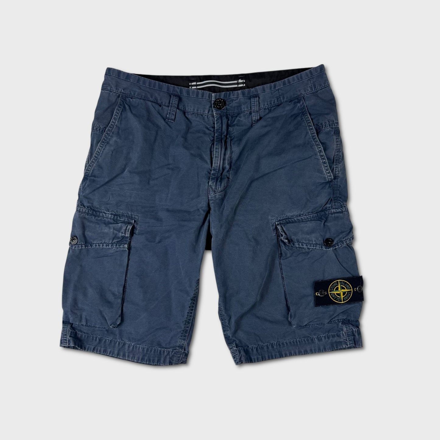 Stone Island Navy Cargo Shorts W30