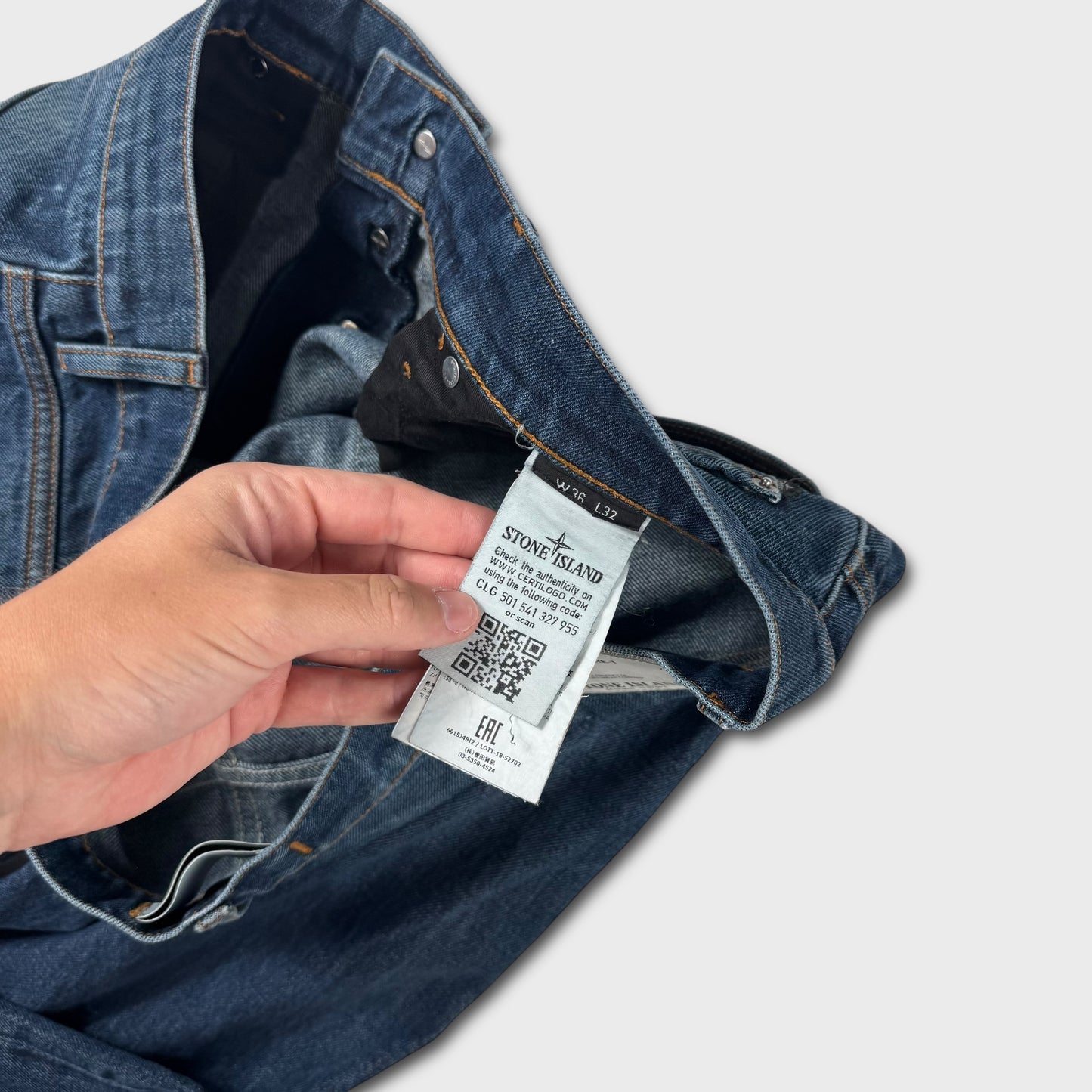 Stone Island Mid Blue Wash Denim Jeans W36