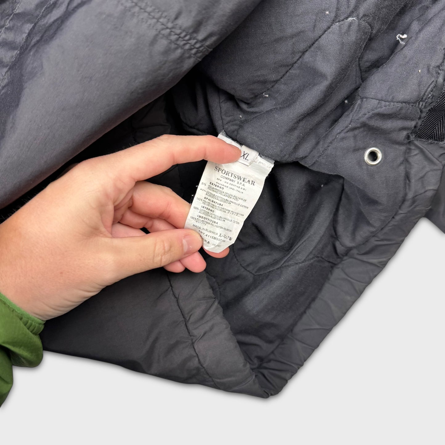 Stone Island 2003 Quilted Nylon Jacket XL