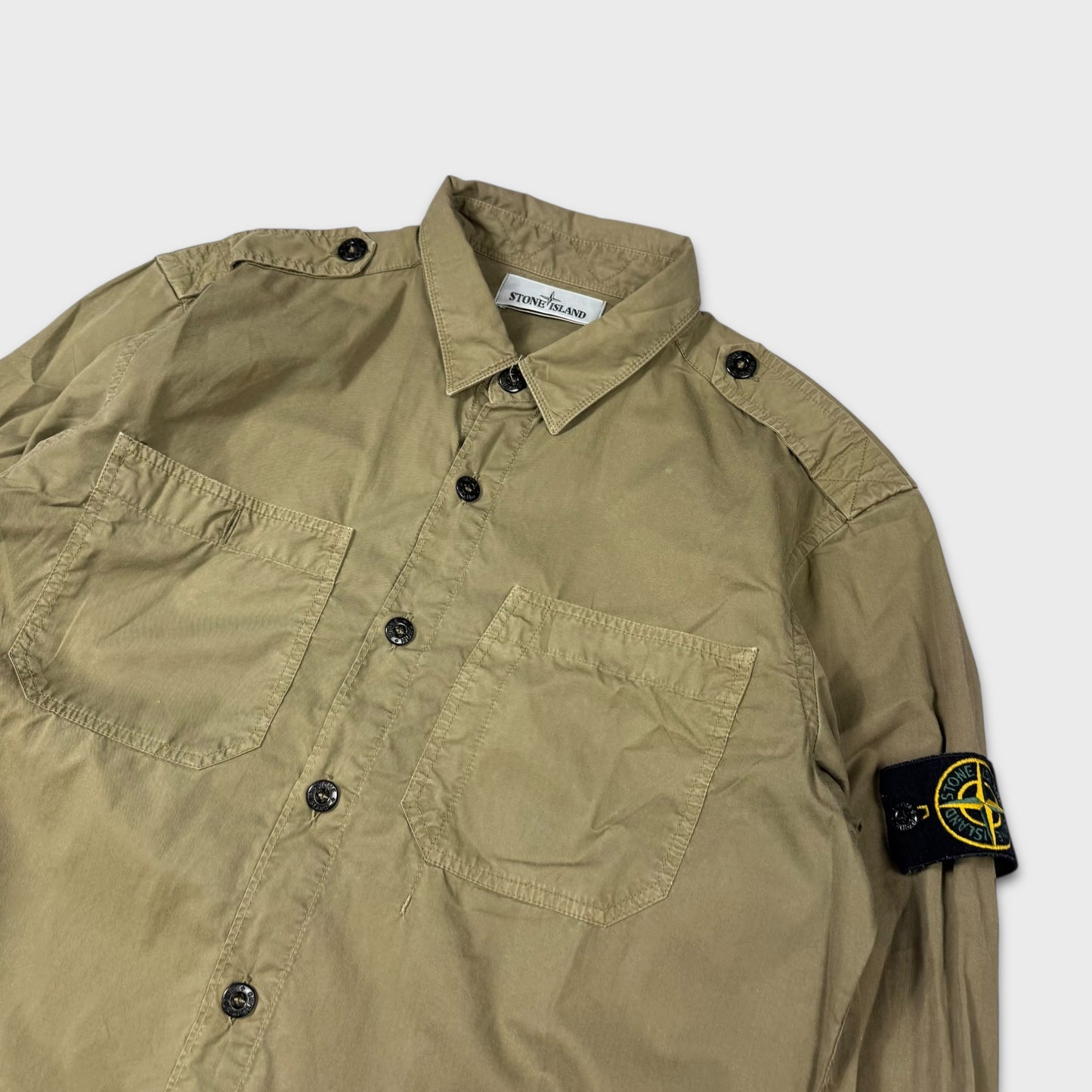 Stone Island Tela Button Up Overshirt L