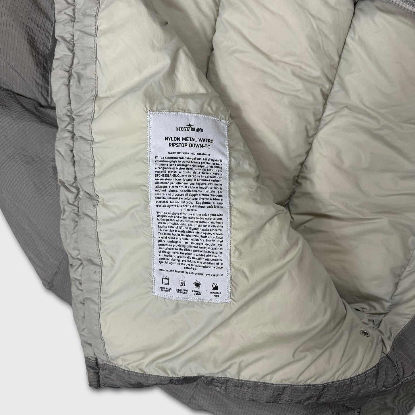 Stone Island Nylon Metal Watro Ripstop Down-TC Jacket XL