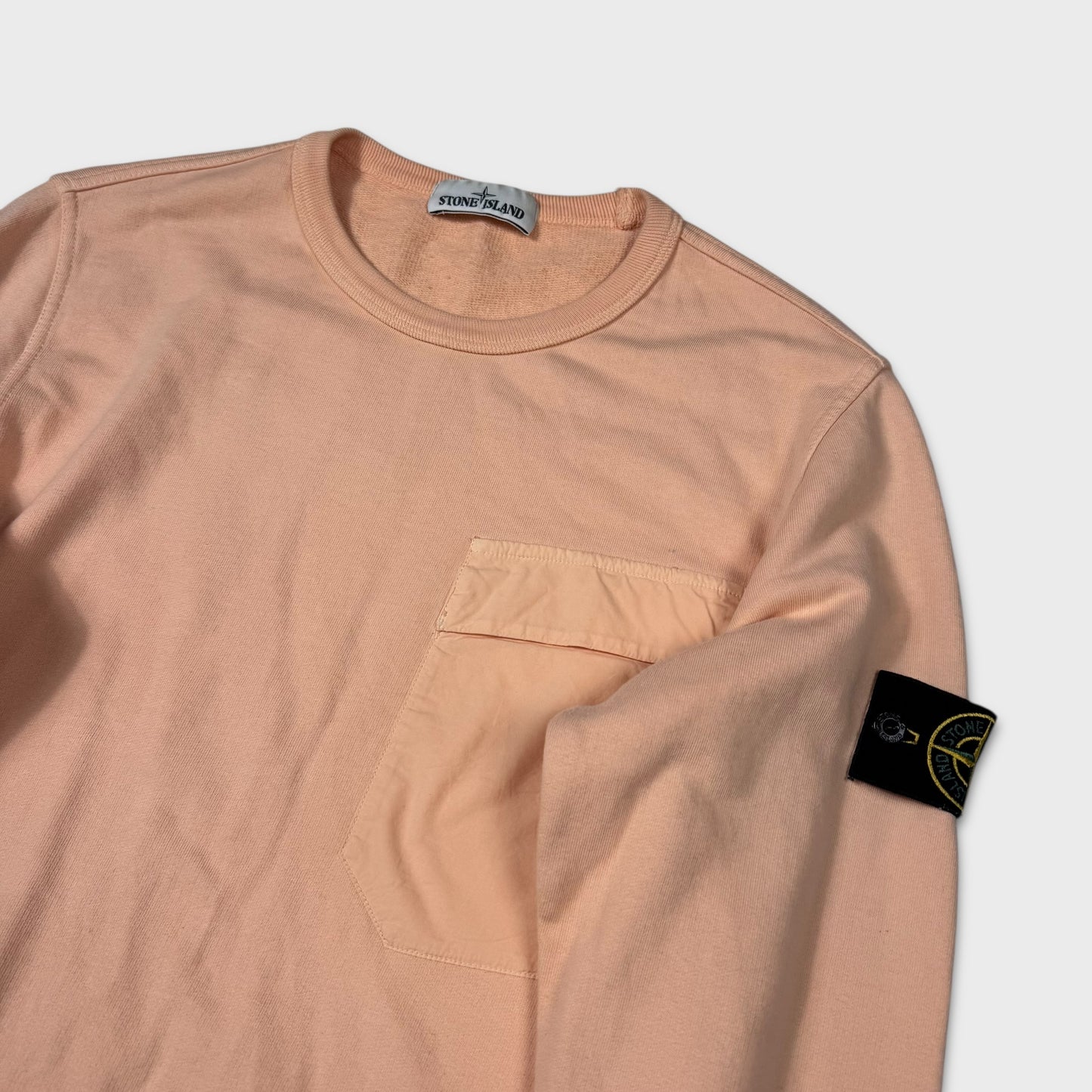Stone Island Peach Pocket Crewneck M