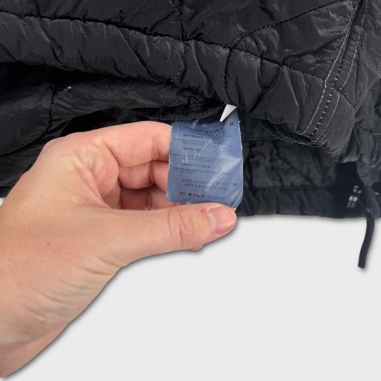 Stone Island Padded Pattern Black Jacket XL