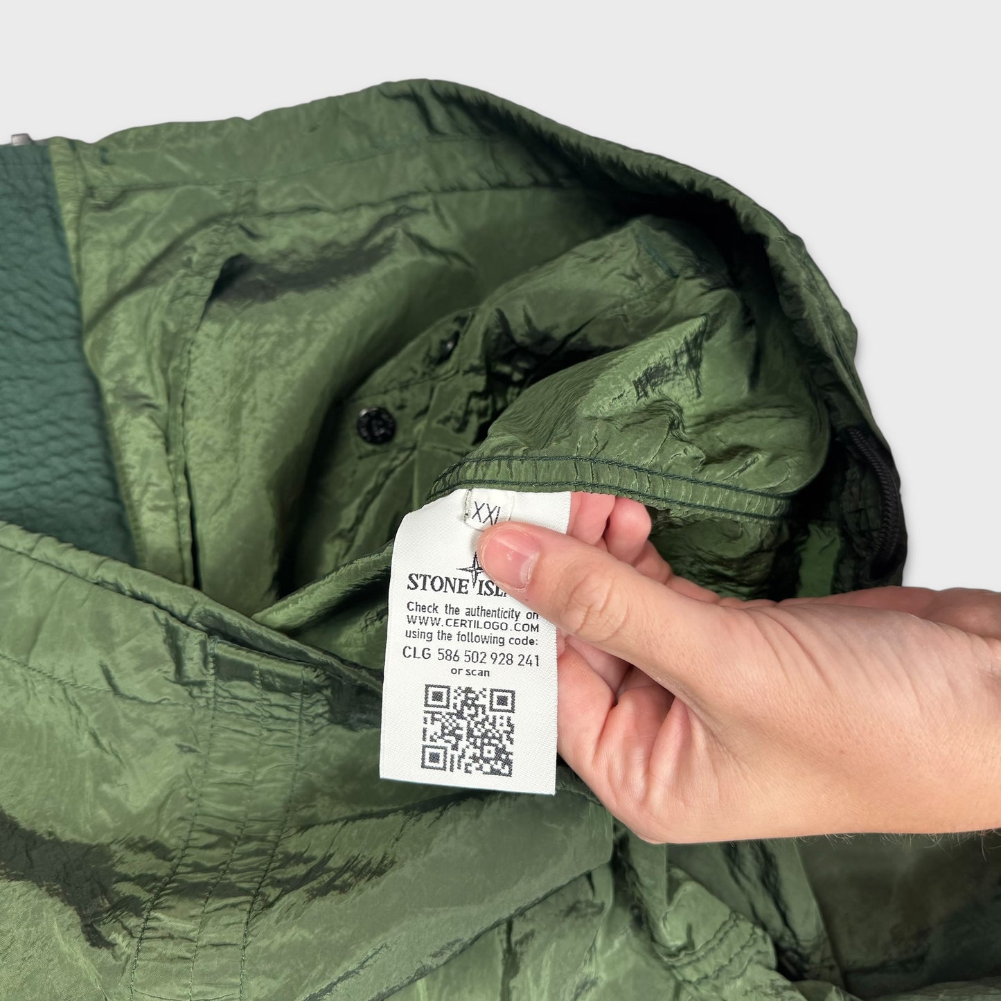 Stone Island Forrest Green Nylon Metal Jacket XXL