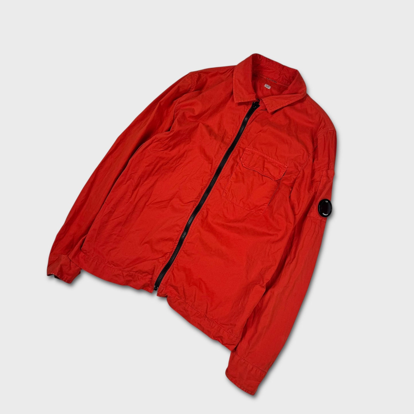 CP Company Red Full Zip Overshirt M