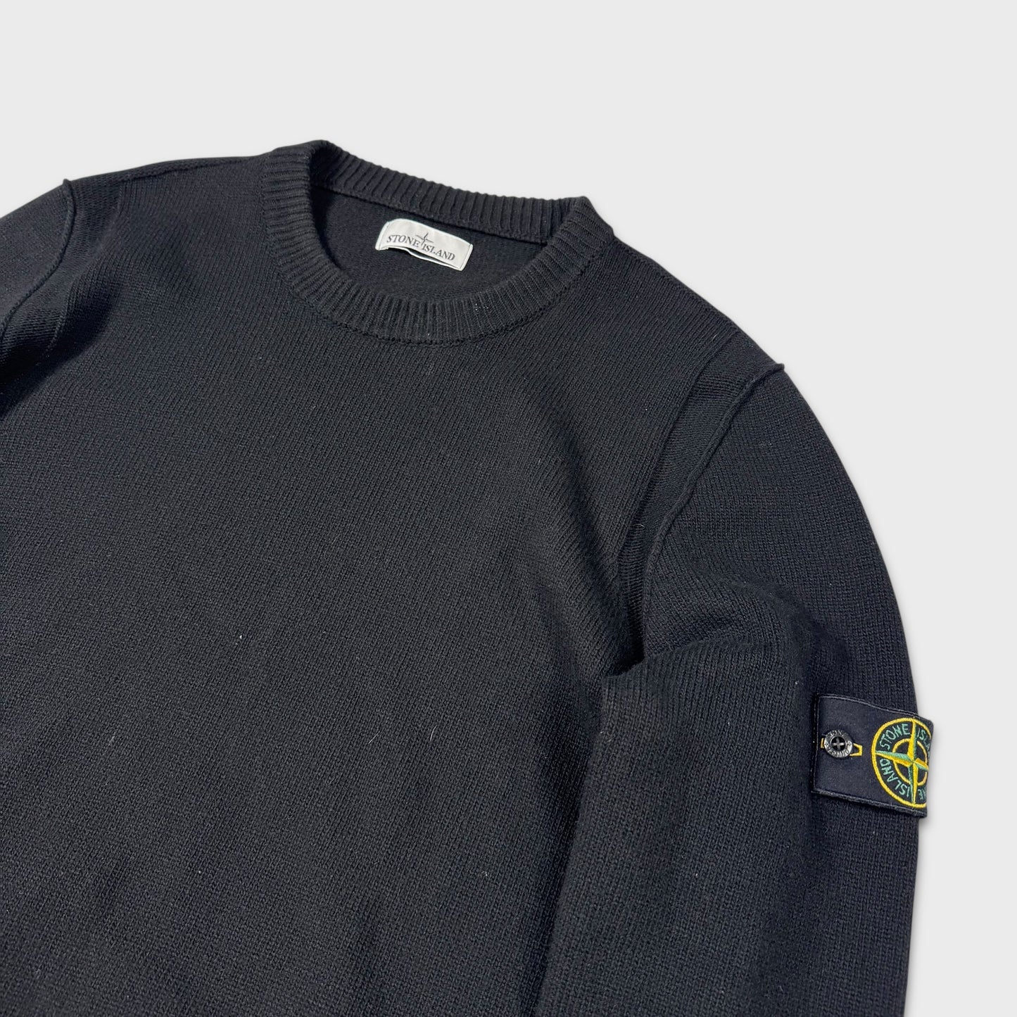 Stone Island Black Knit Jumper XL