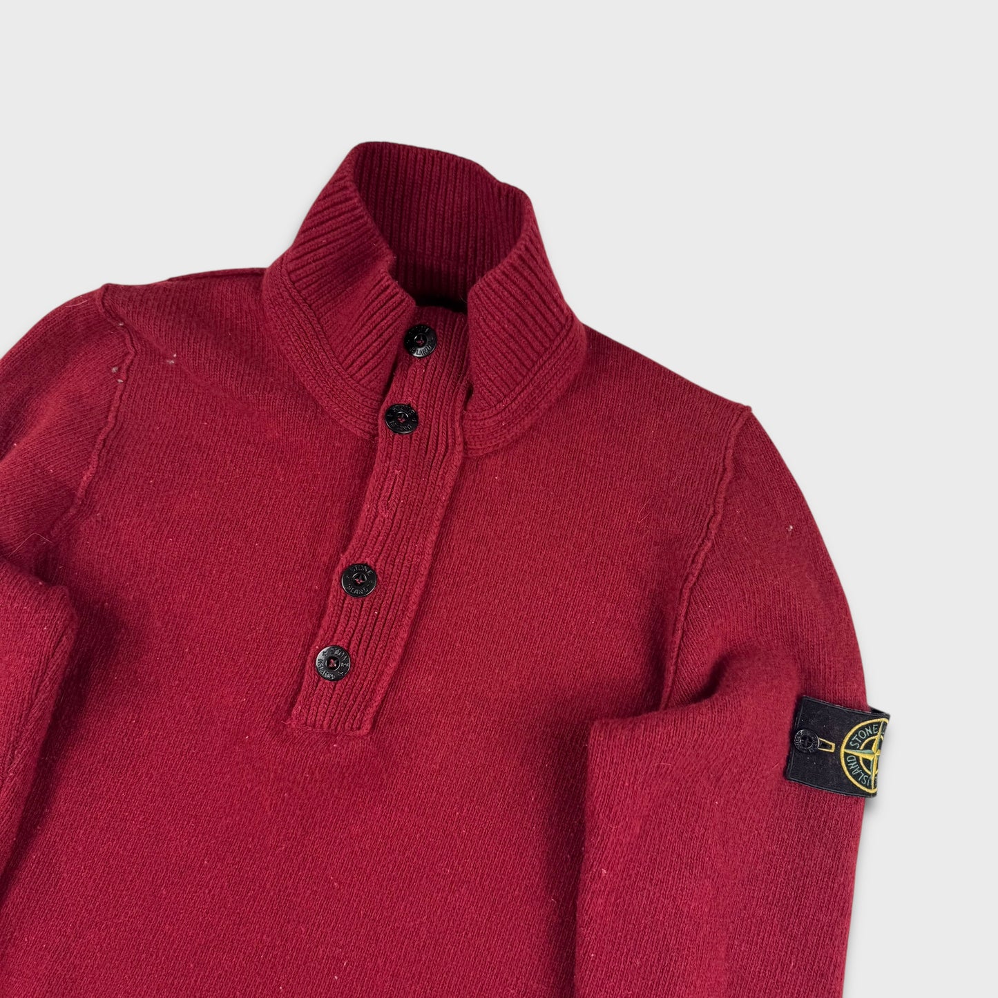 Stone Island Cherry Red Knit M
