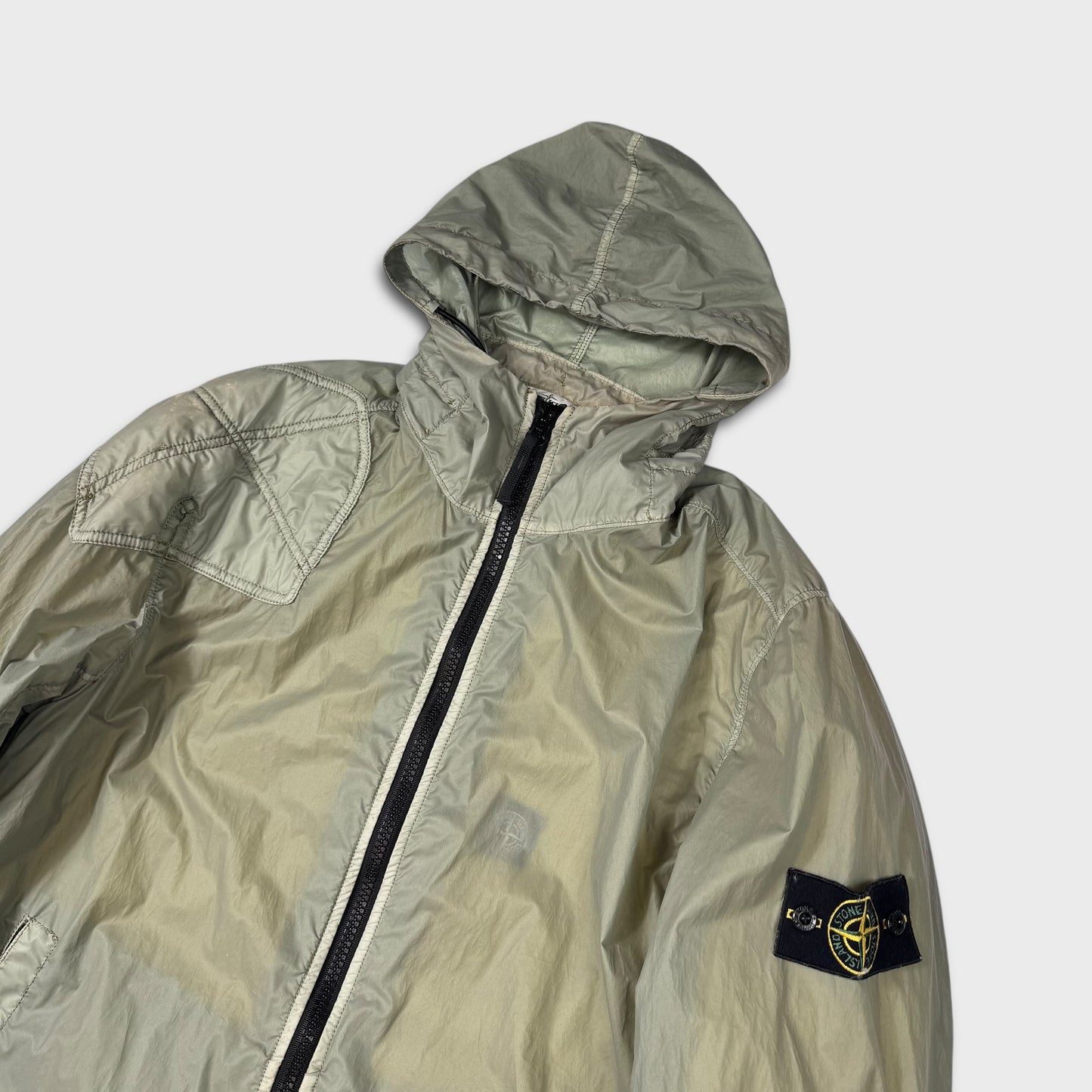 Stone Island Lamy Velour Parka Jacket w/ Fleece Liner L