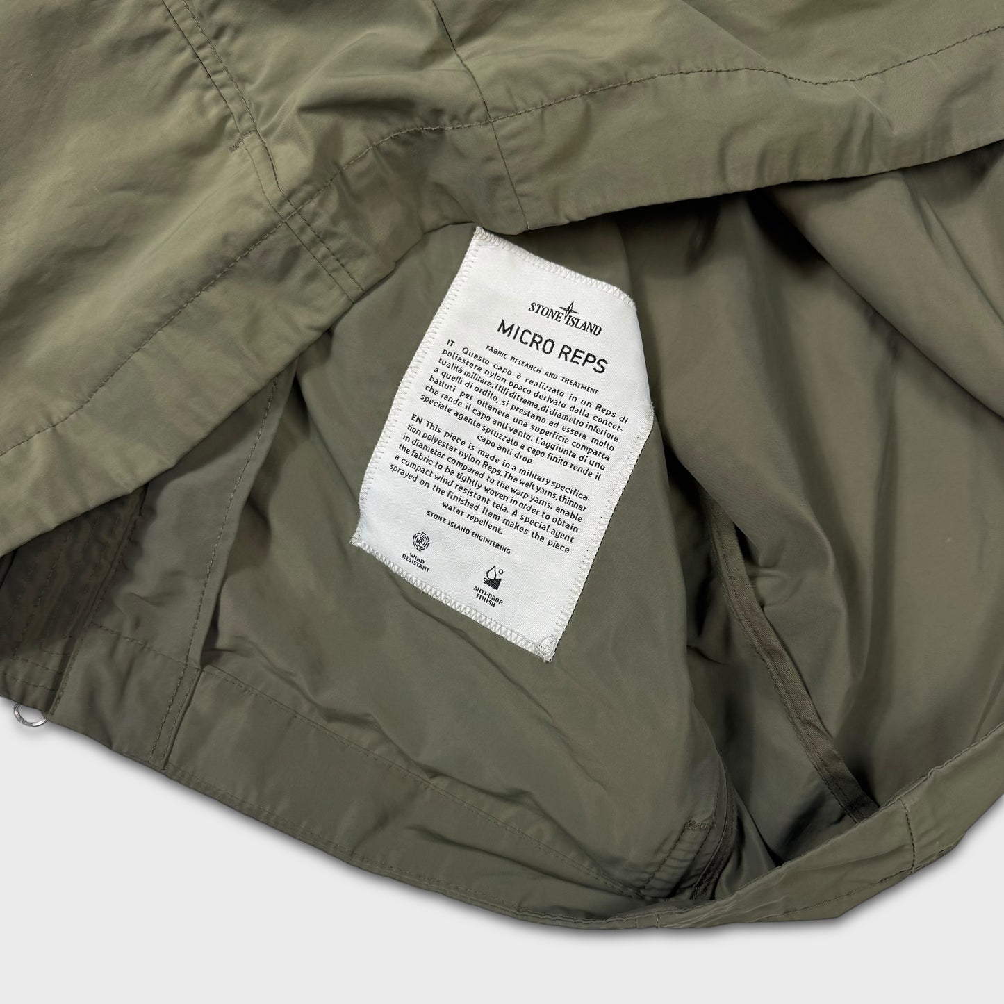 Stone Island Olive Micro Reps Jacket L