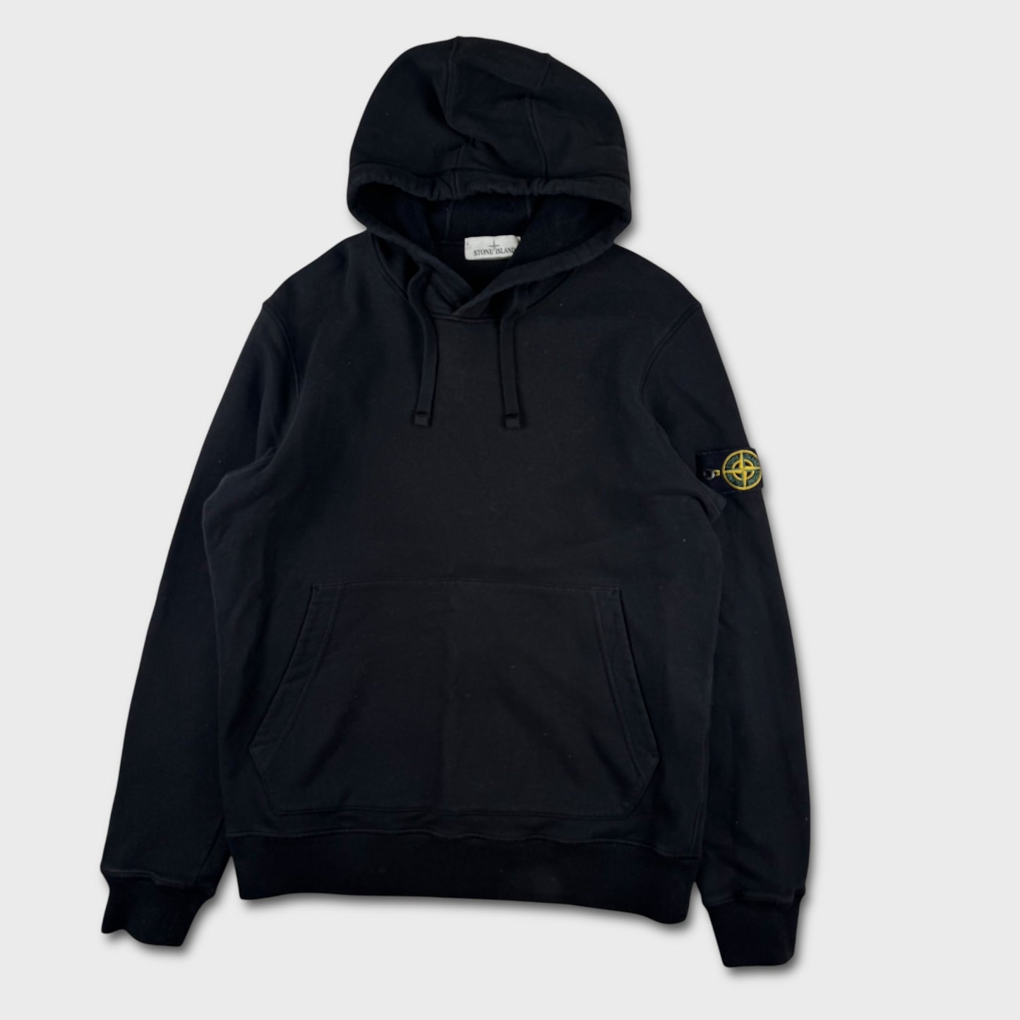 Stone Island Black Pullover Hoodie L