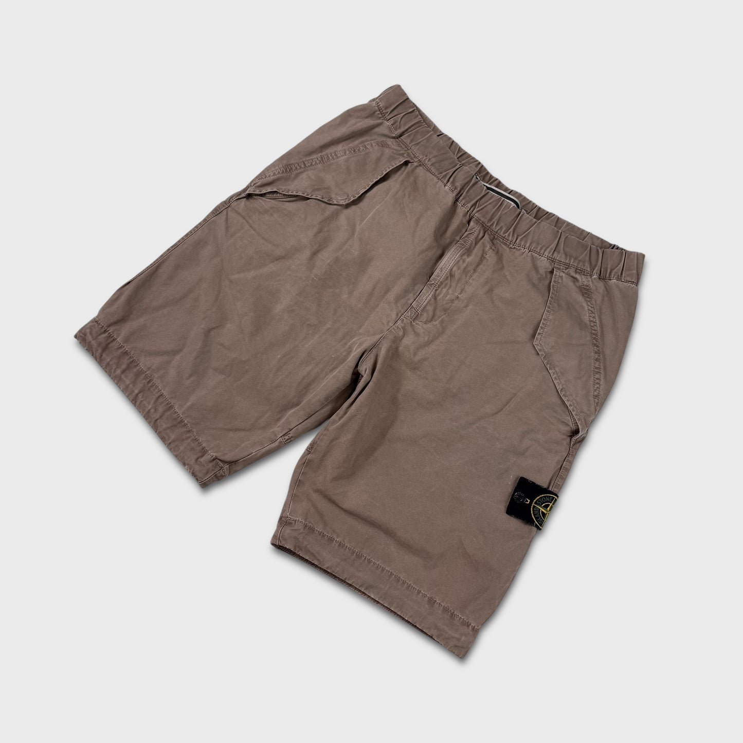 Stone Island Tan Cargo Shorts W32