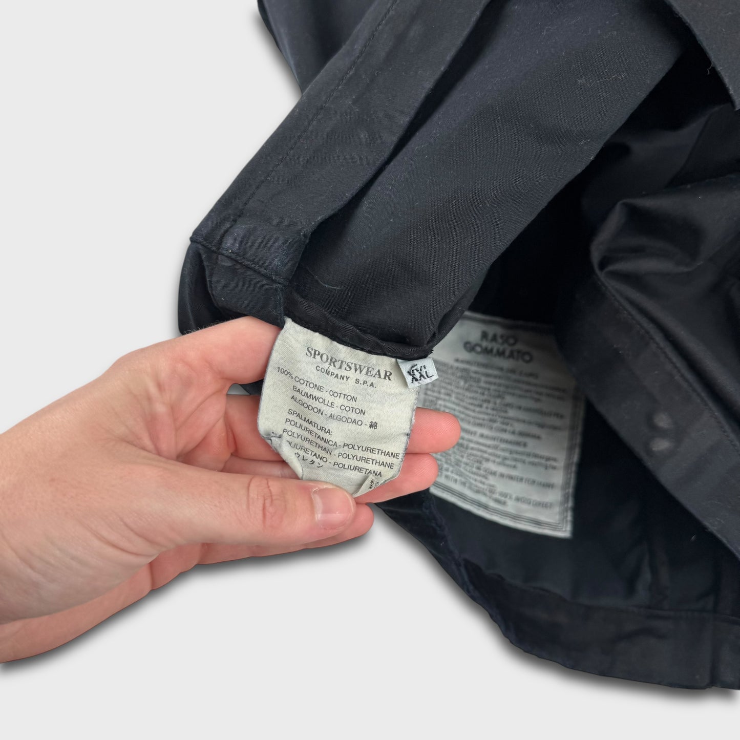 Stone Island 1990’s Raso Gommato Double Zip Jacket XXL