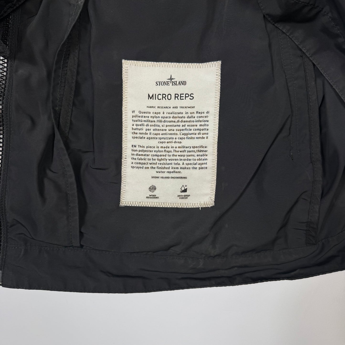 Stone Island Black Micro Reps Jacket 3XL