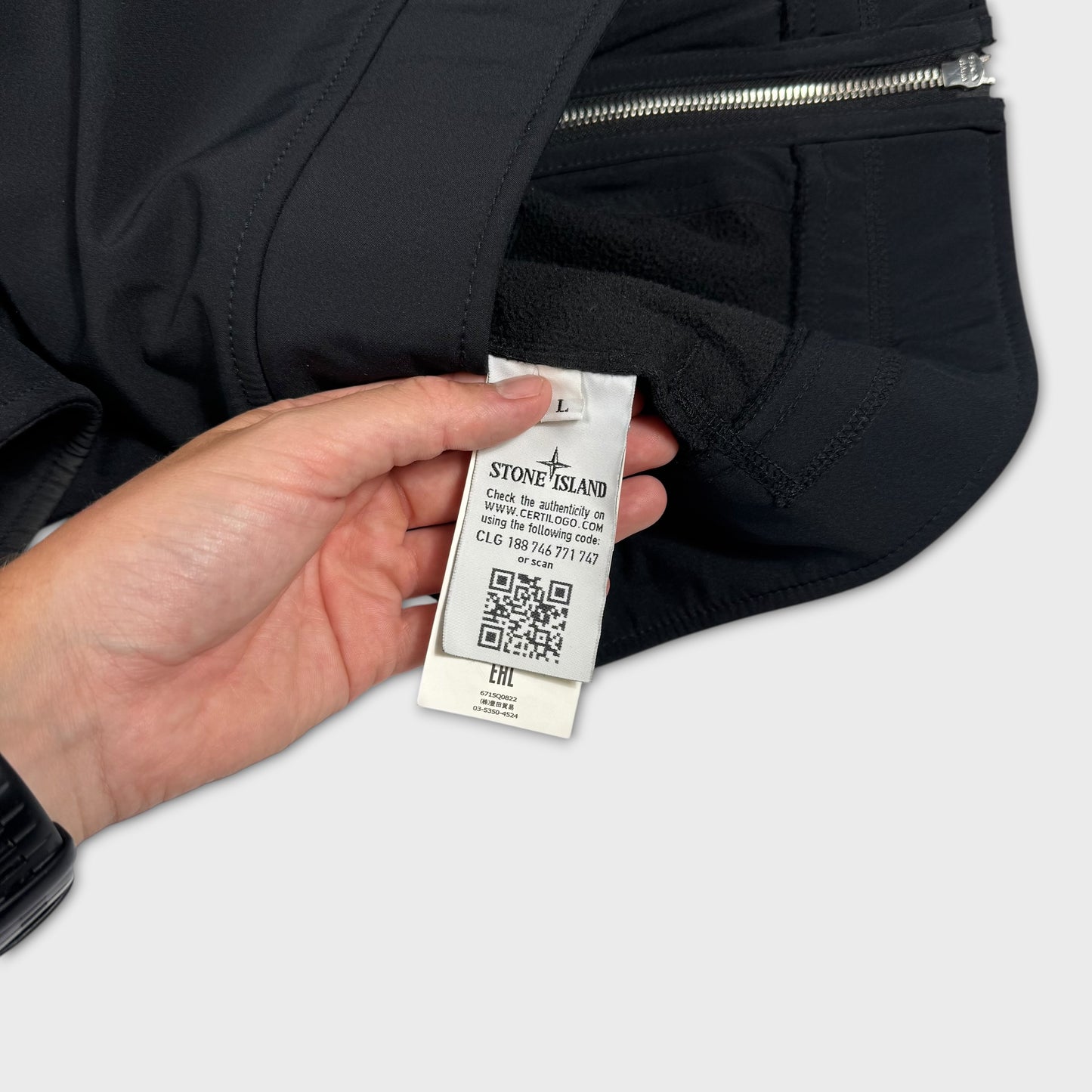 Stone Island Garment Dyed Soft Shell-R Jacket L
