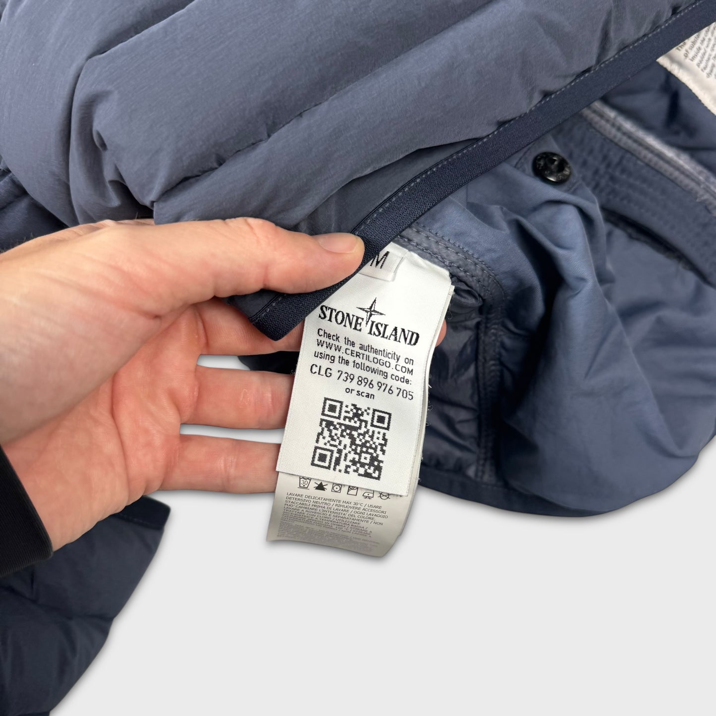 Stone Island Loom Woven Down Chambers Jacket M