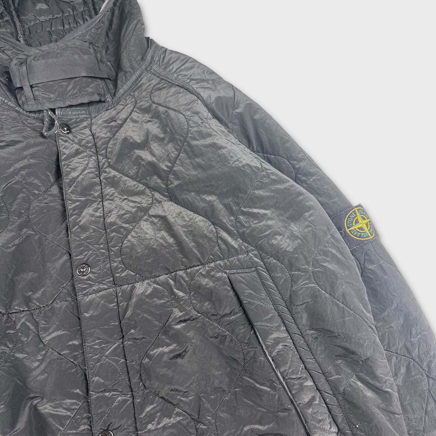 Stone Island Padded Pattern Black Jacket XL