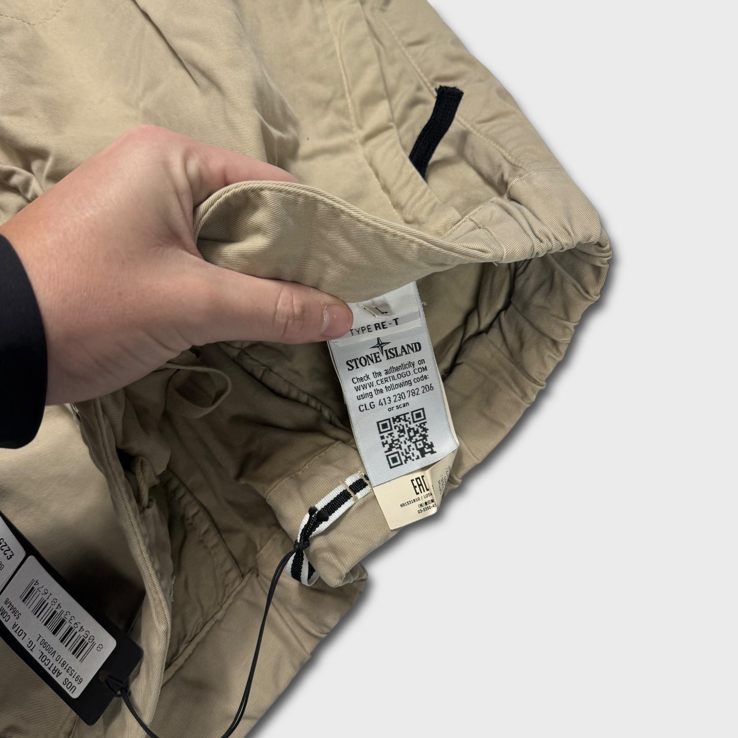 Stone Island Beige Cargo Pants BNWT L