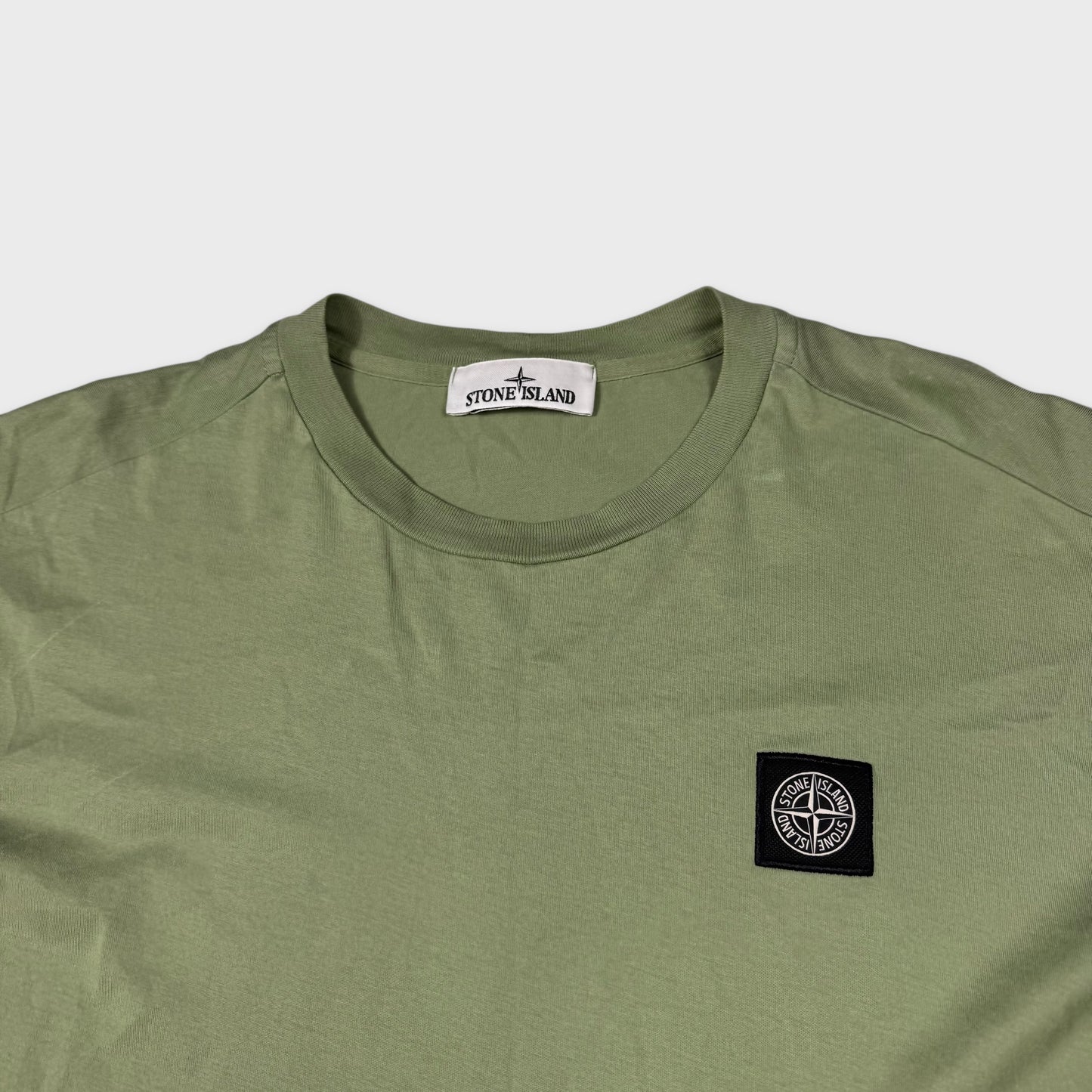 Stone Island Green Compass Logo T-Shirt L