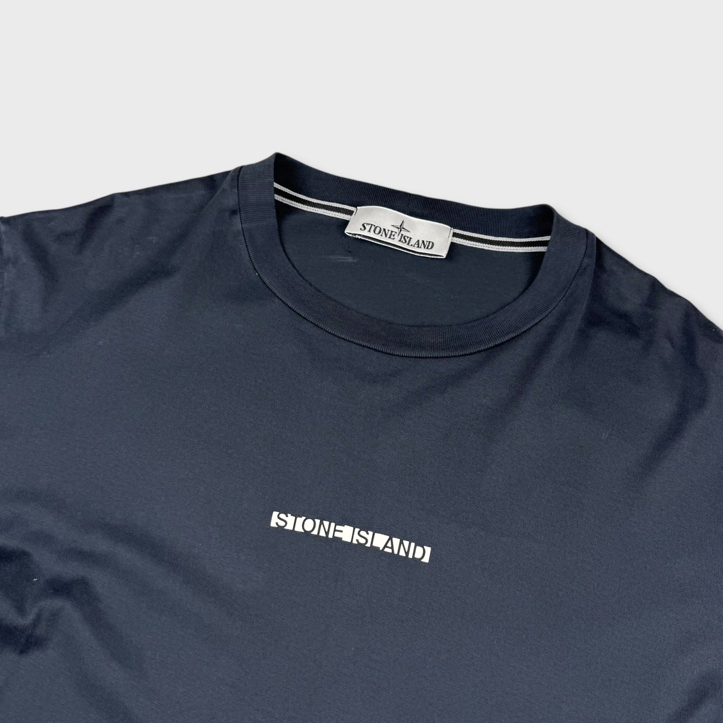 Stone Island Black Graphic T-Shirt L