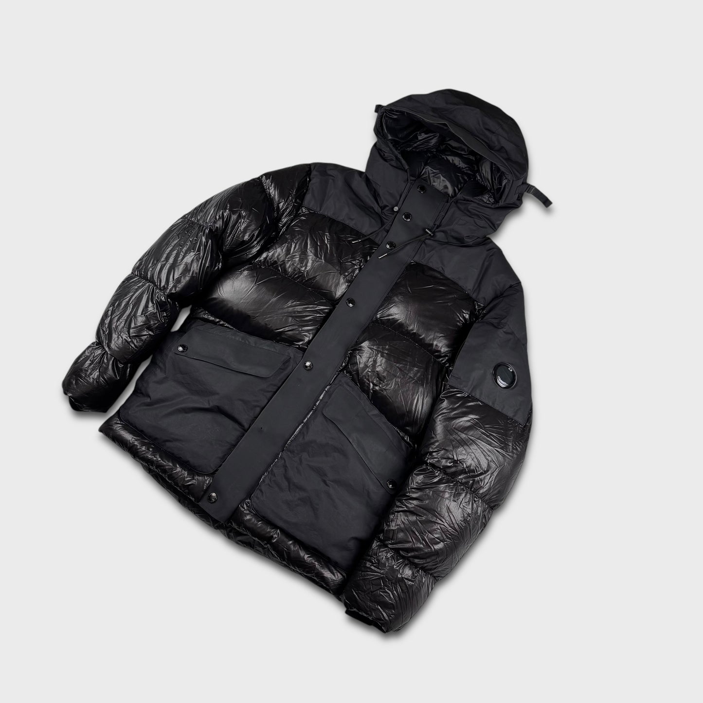 CP Company Black DD Shell Puffer Jacket M
