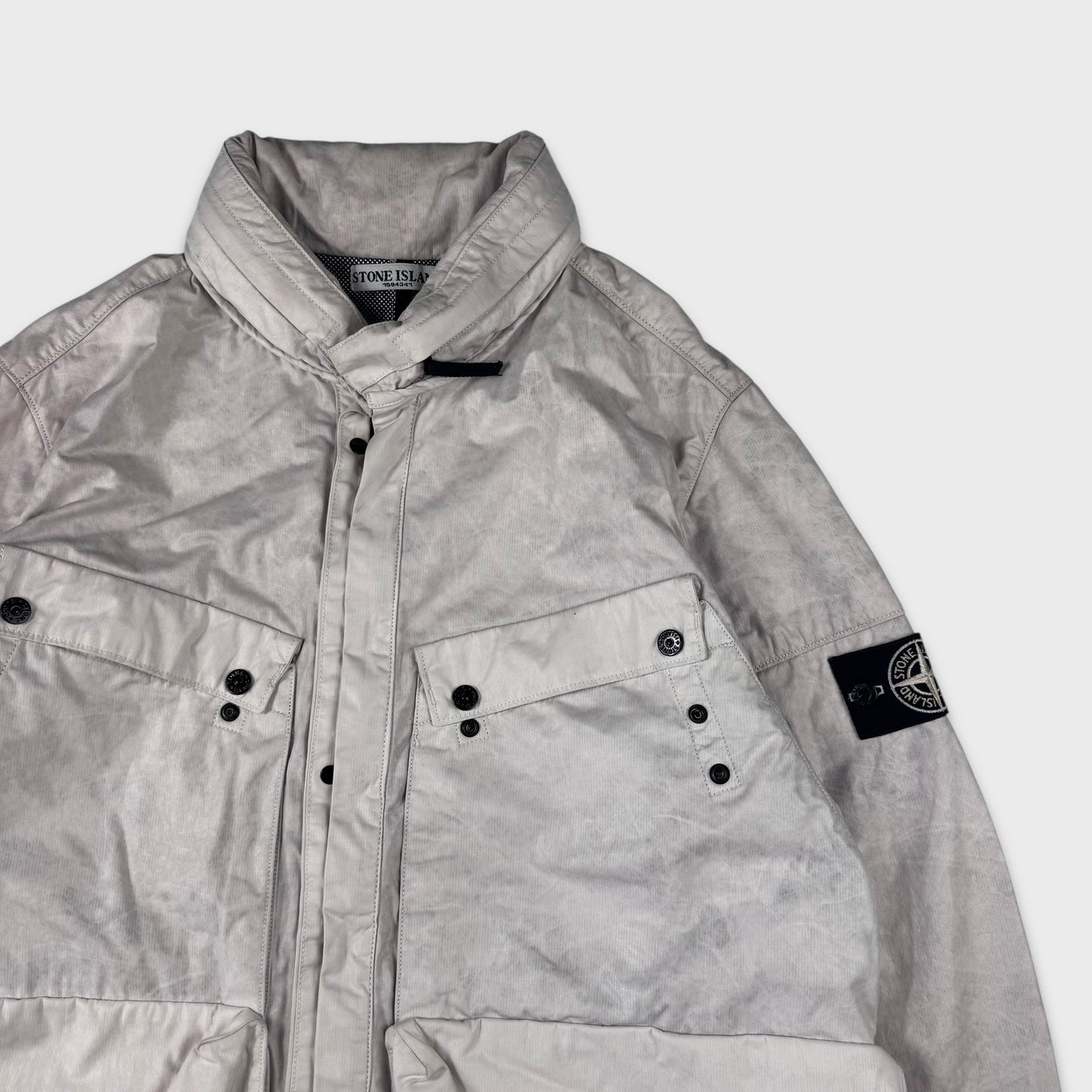 Stone Island White Tyvek Special Process Jacket XXL