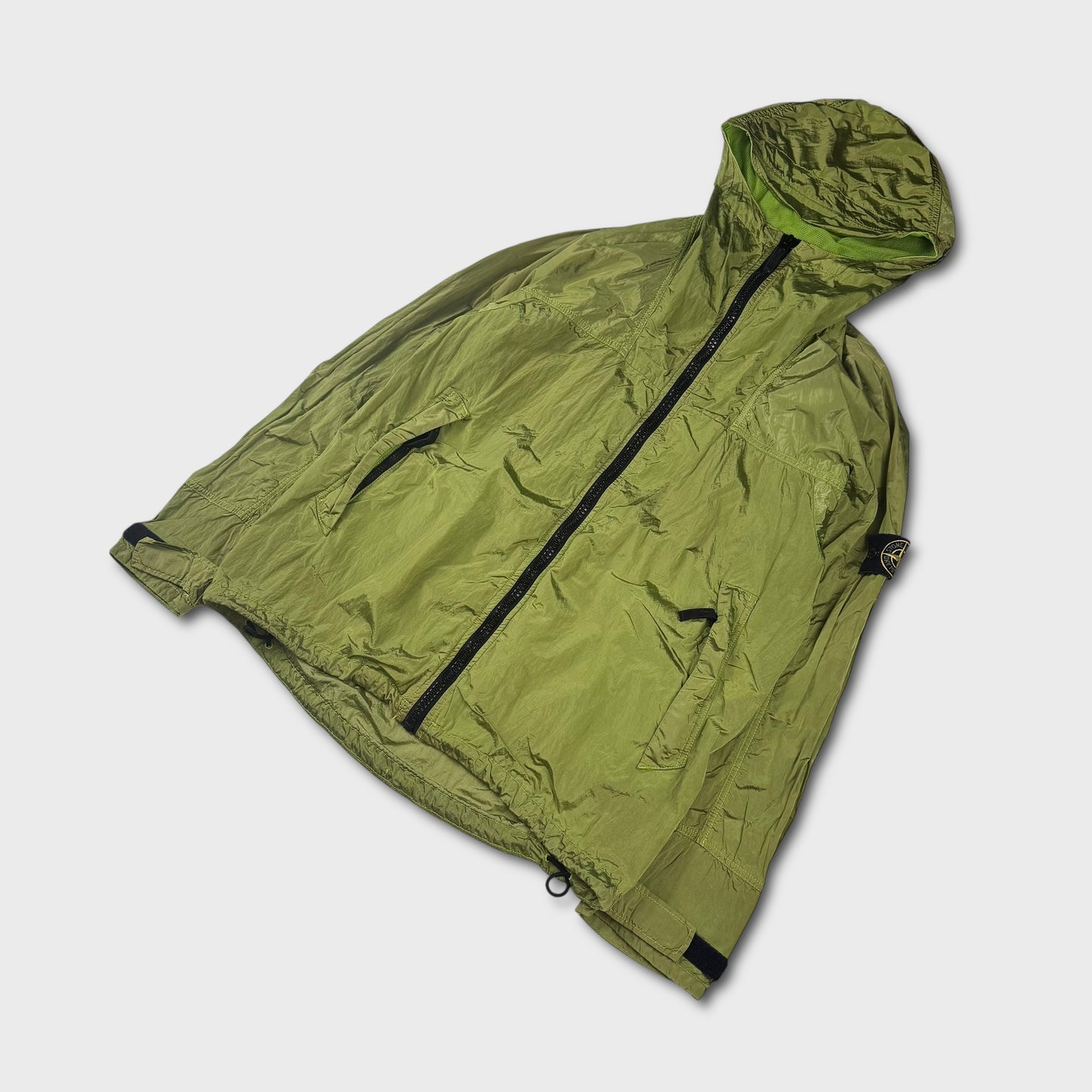 Stone Island Acid Lime Green Nylon Metal Watro Jacket XL
