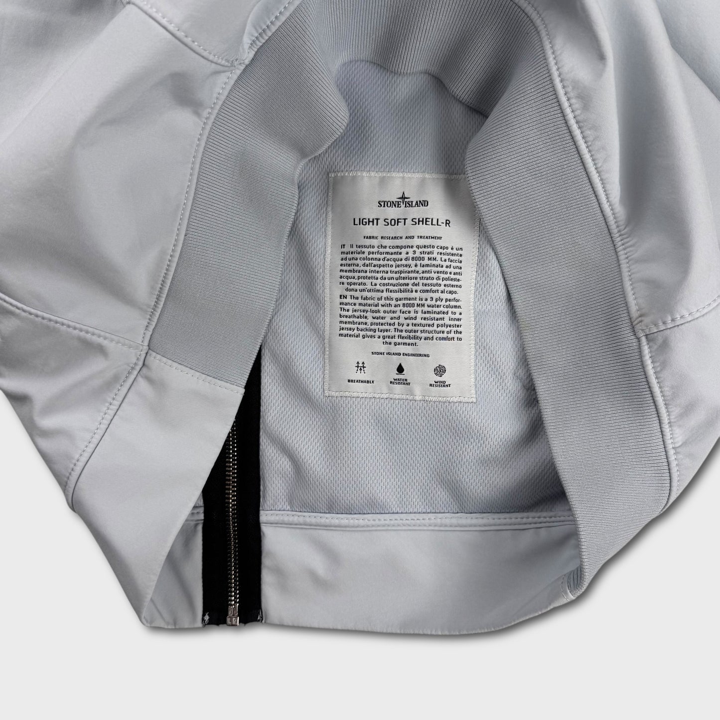 Stone Island Baby Blue Soft Shell Jacket M