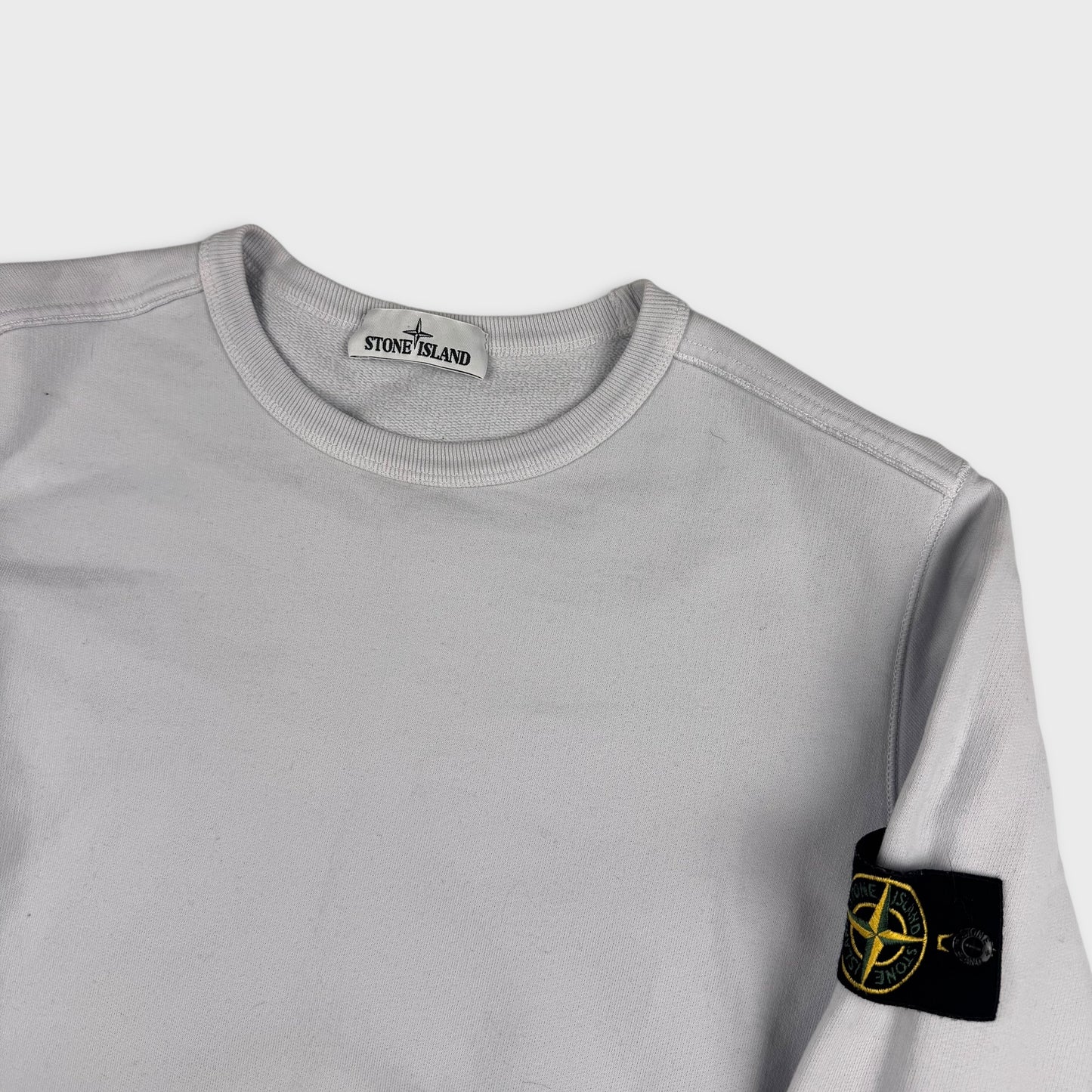 Stone Island Ice White / Grey Crewneck M