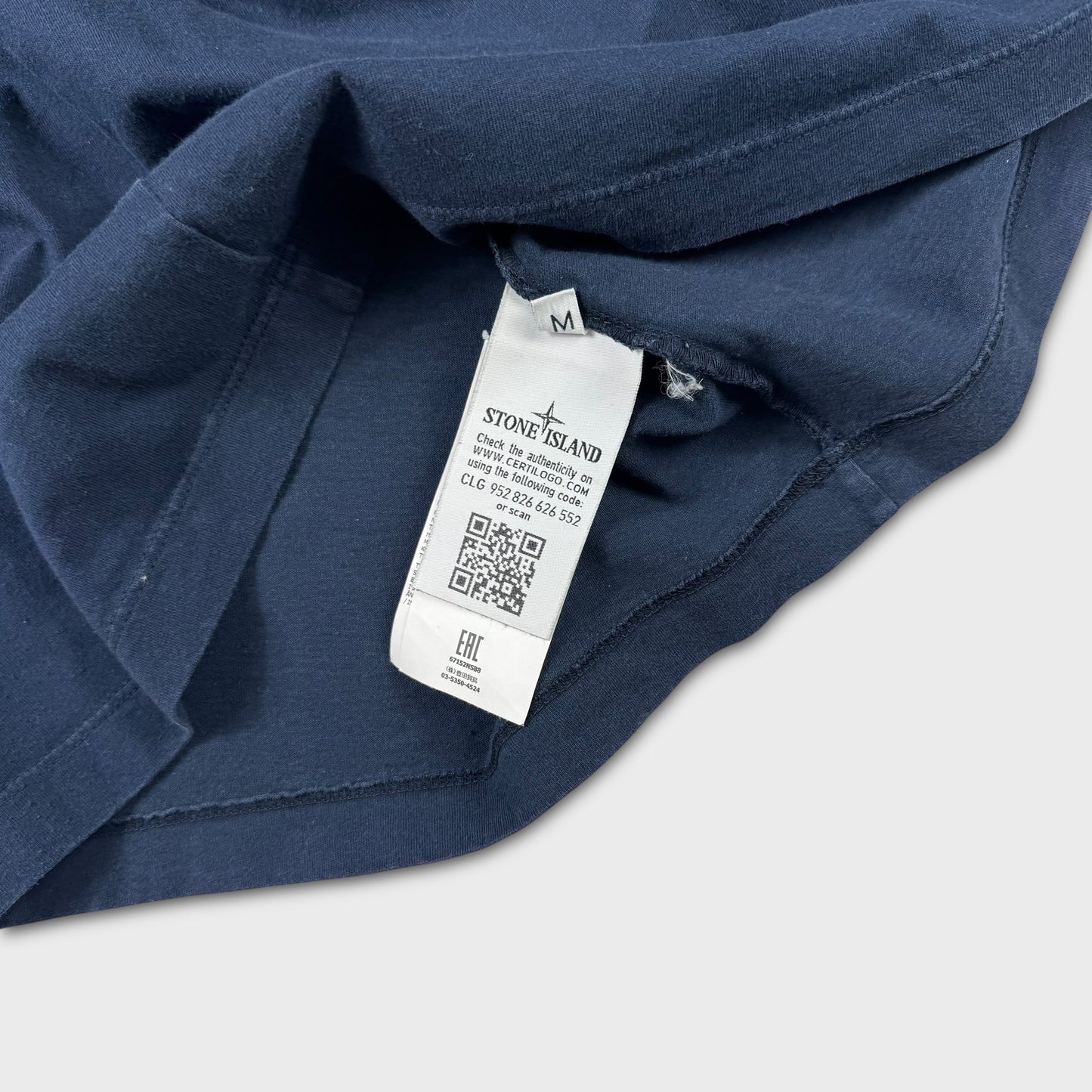 Stone Island Navy Logo T-Shirt M