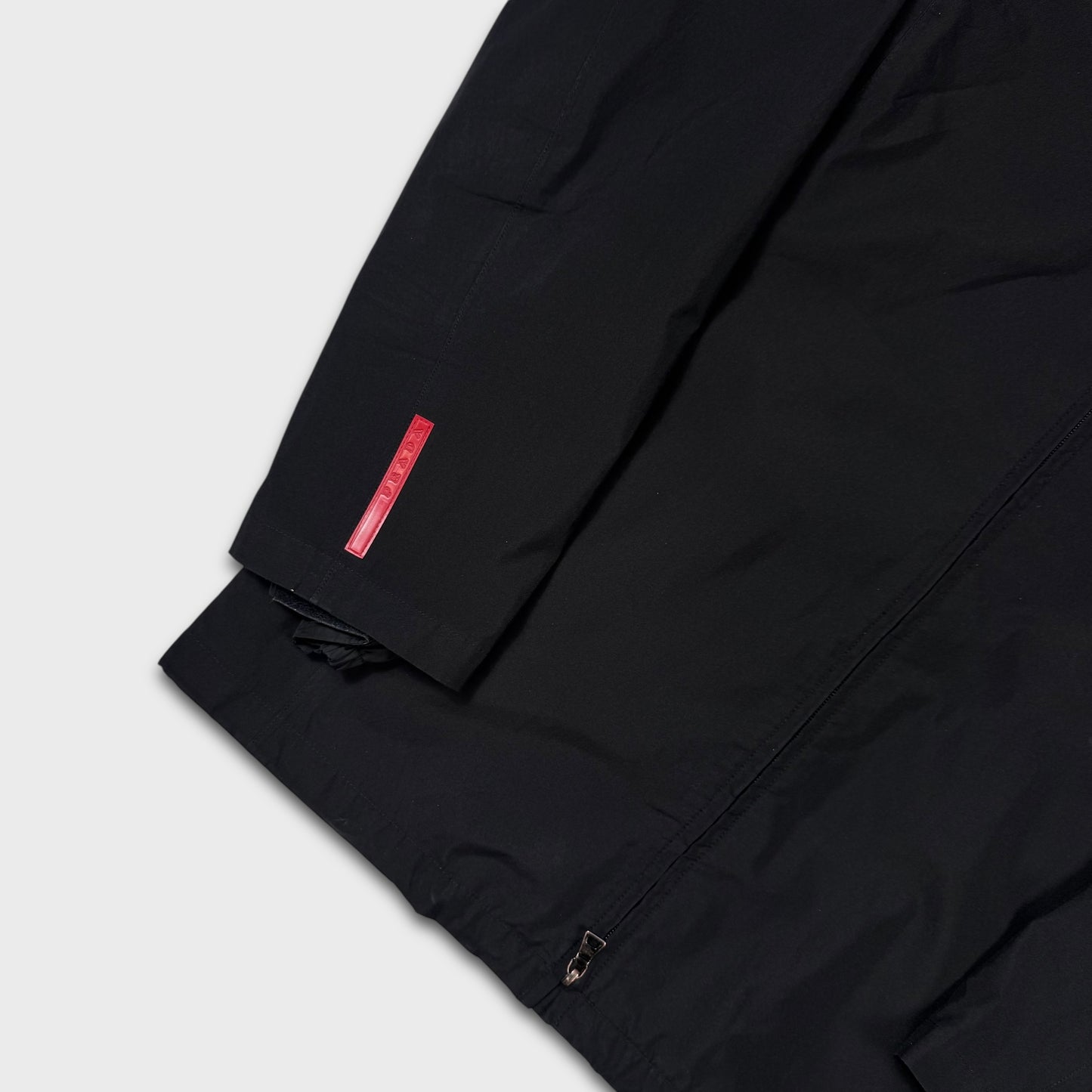 Prada Sport Black Mid-Length Parka Jacket L