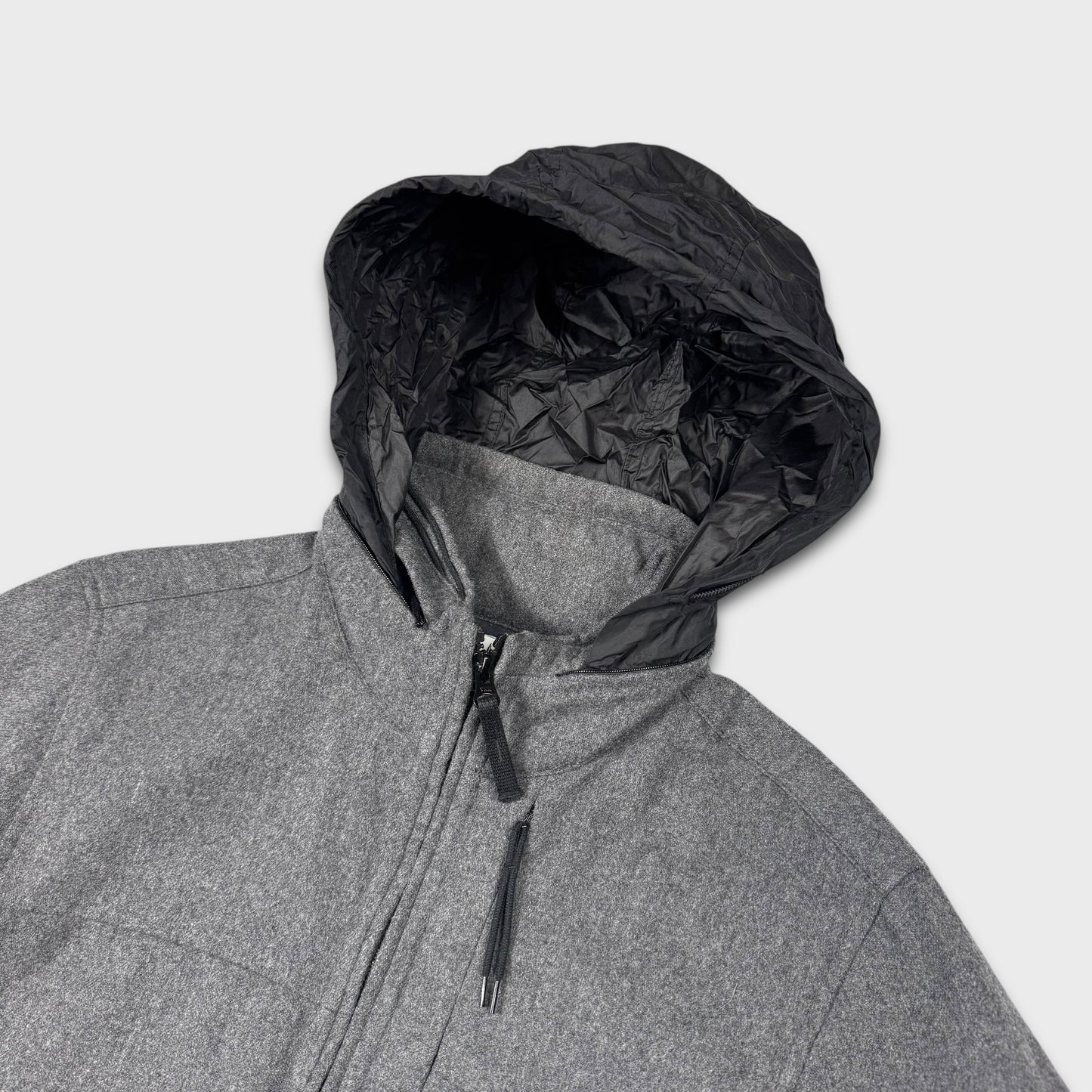 Stone Island Charcoal Wool Soft Shell Jacket M