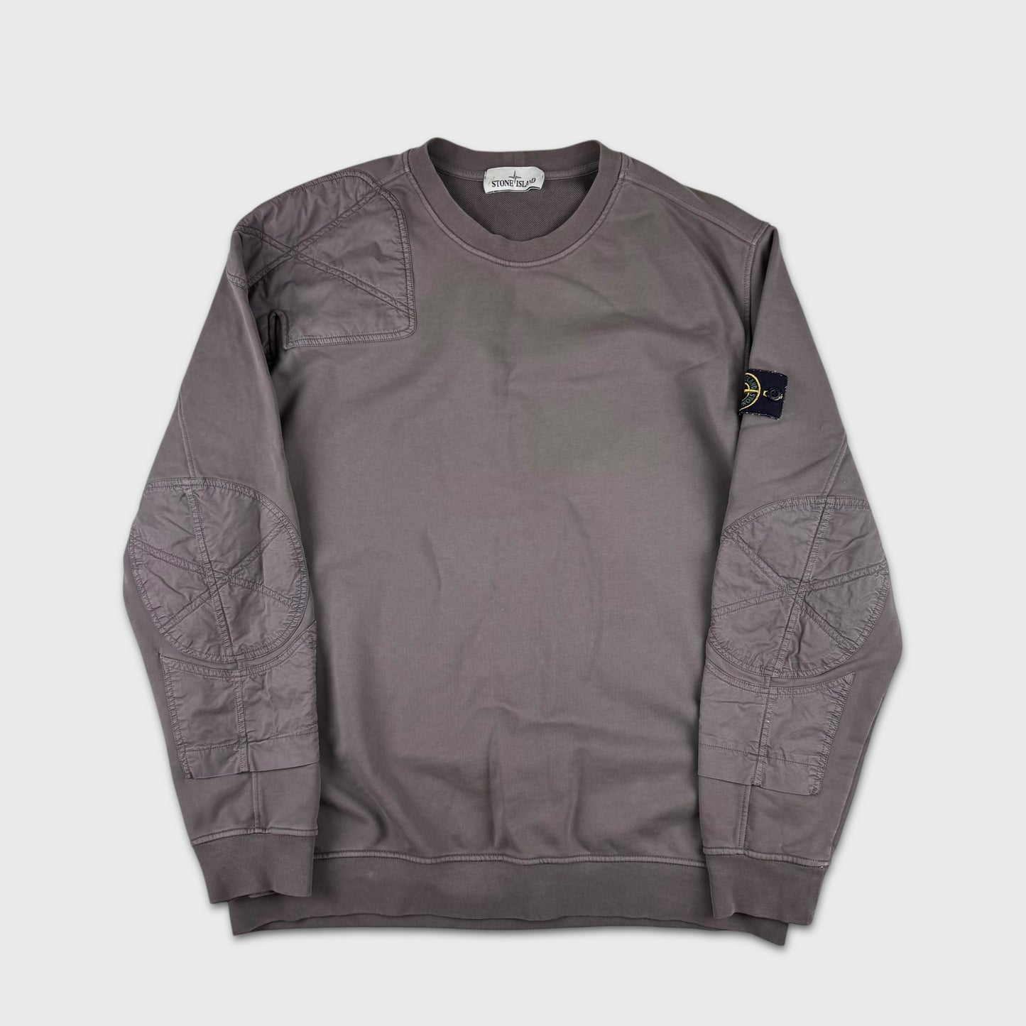 Stone Island Grey ‘Sleeve Detail’ Crewneck 3XL