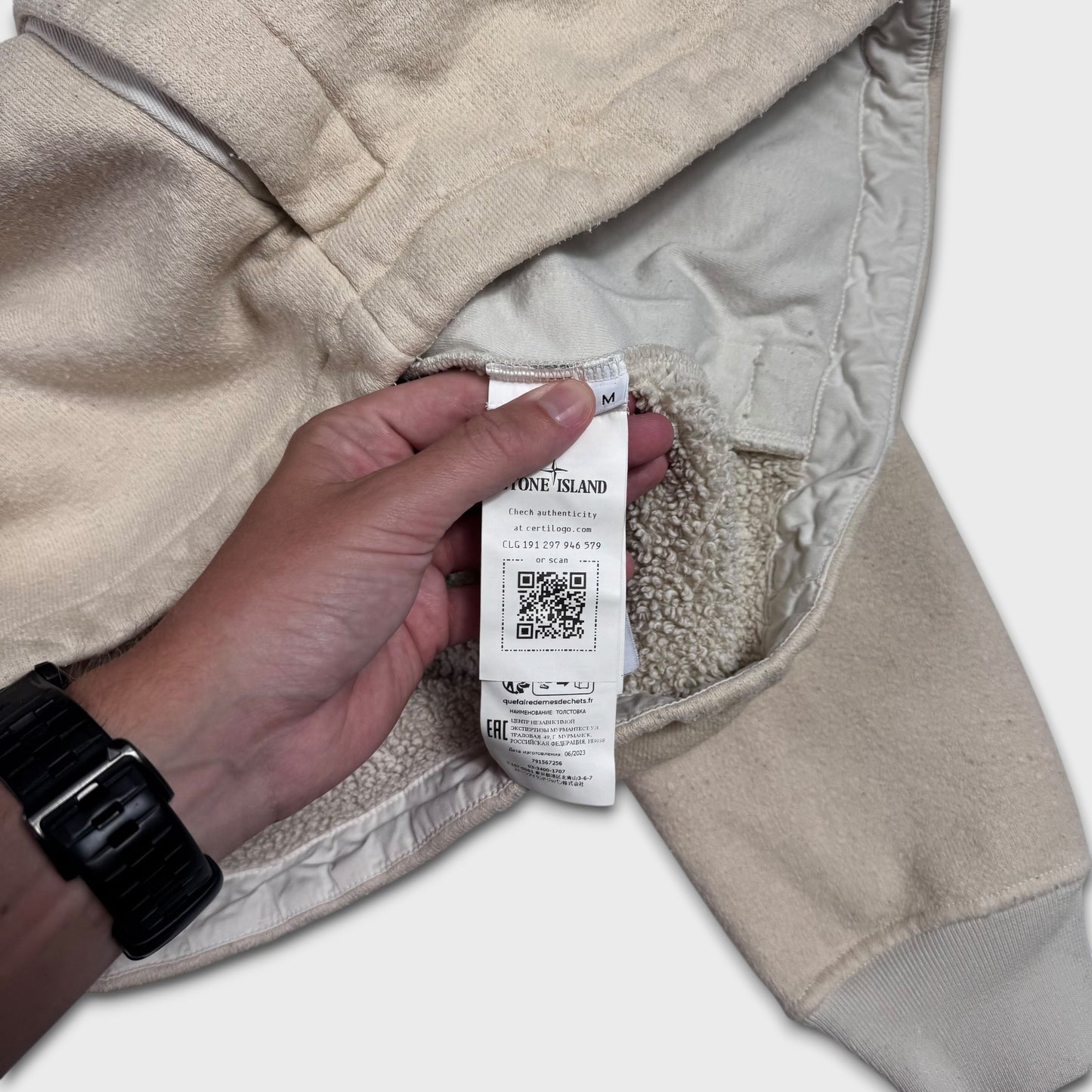 Stone Island Plated Terry Fleece Special Process Jacket M