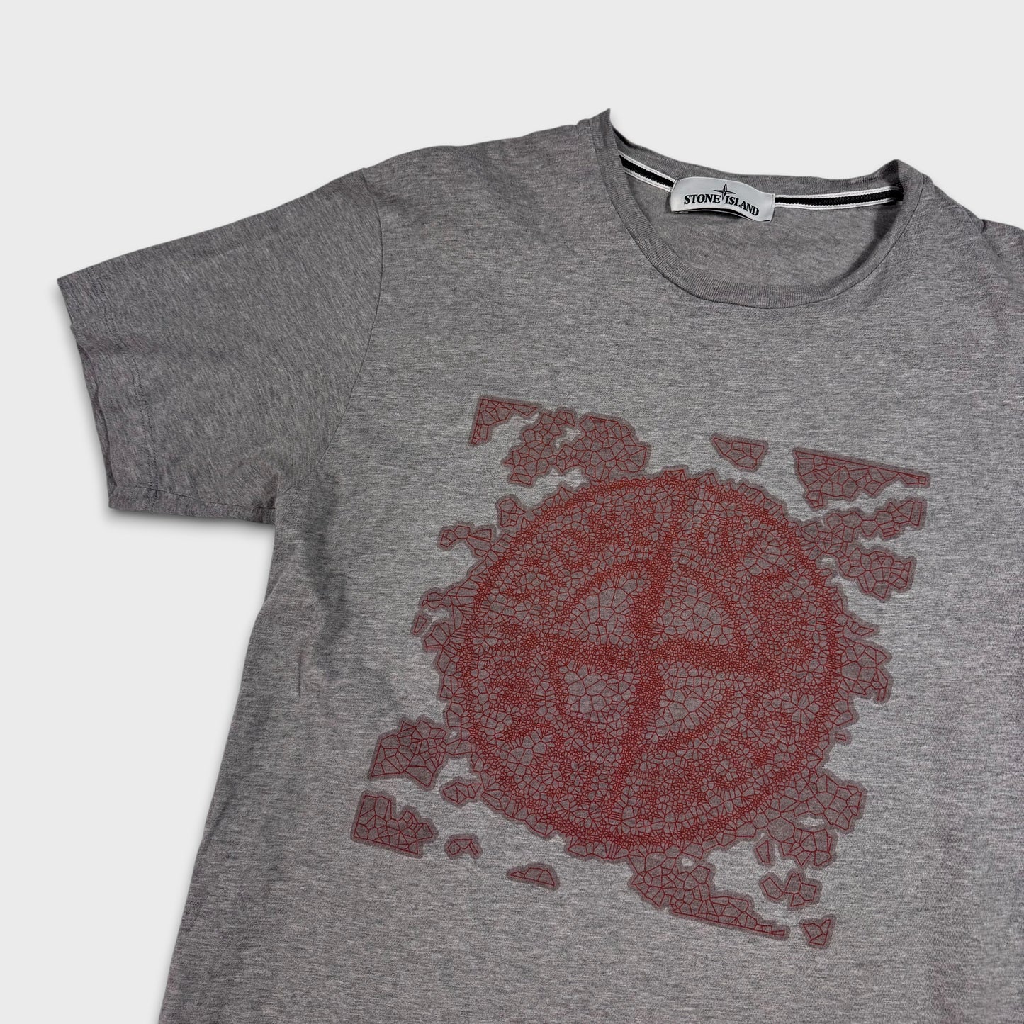 Stone Island Grey Graphic T-Shirt M