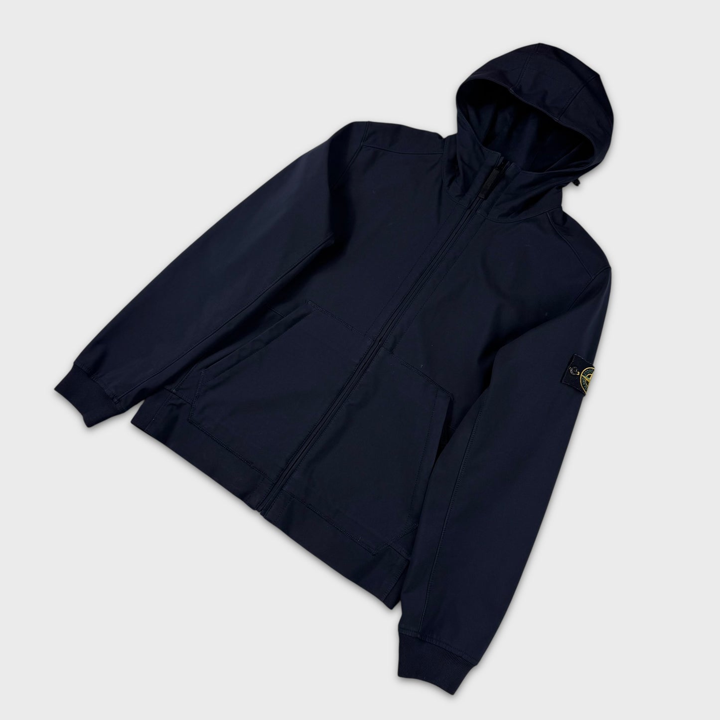 Stone Island Navy Light Soft Shell-R Jacket L