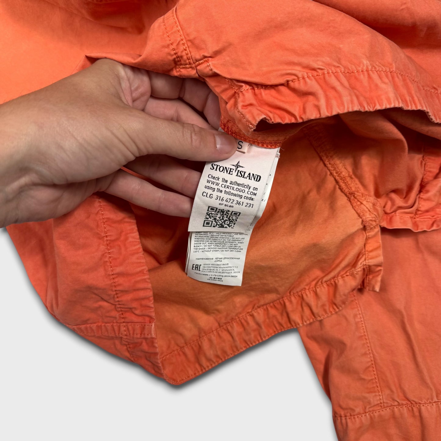 Stone Island Coral Full Zip Overshirt S