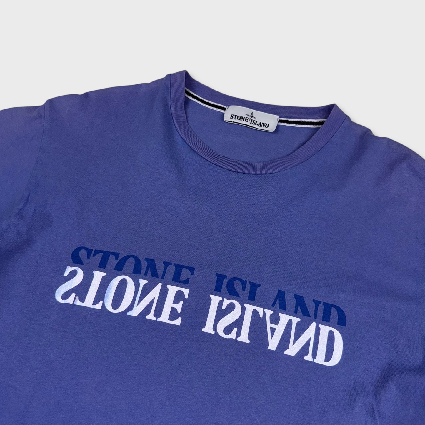 Stone Island Blue Reflective T-Shirt L