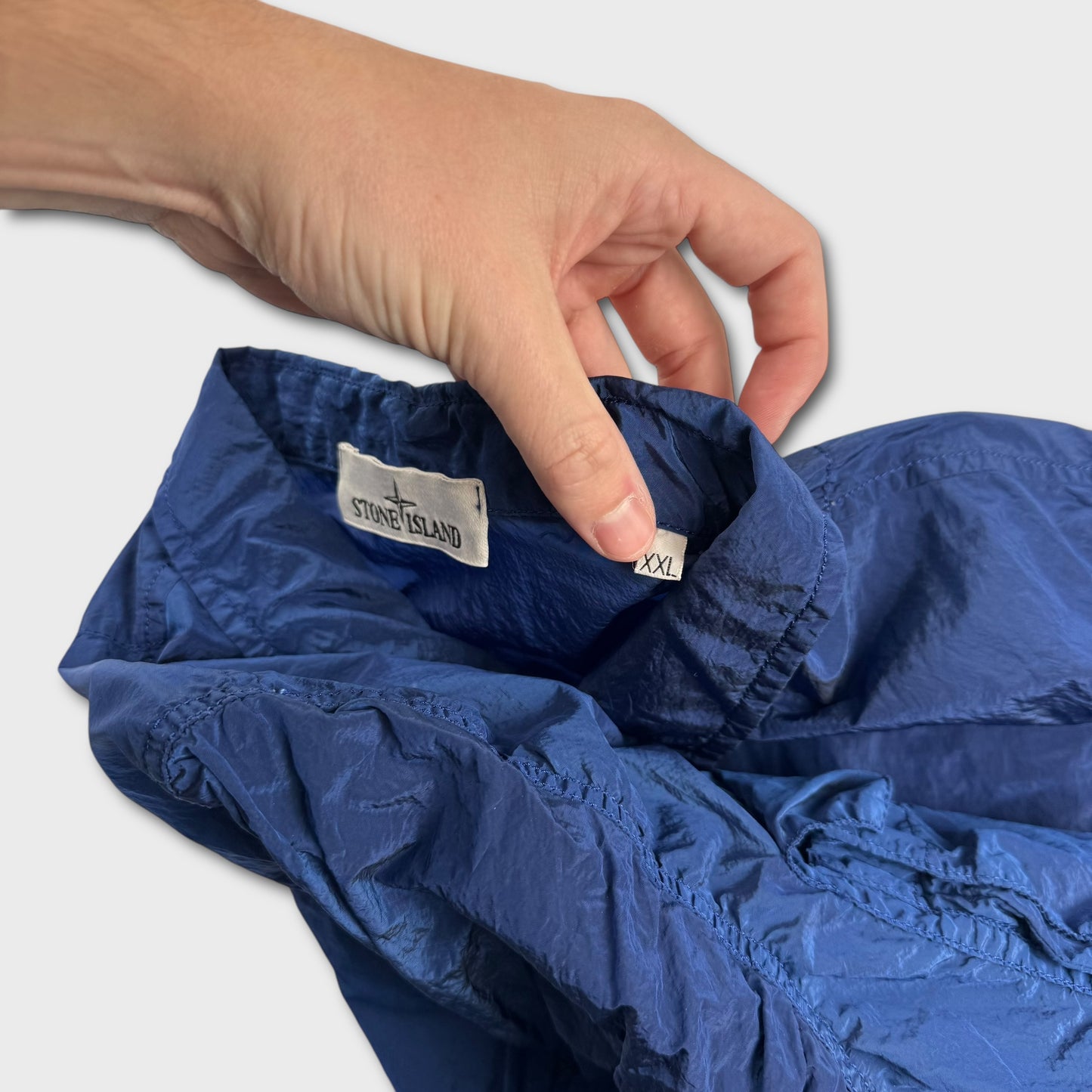 Stone Island Royal Blue Nylon Metal Overshirt XXL