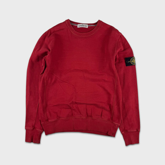 Stone Island Red Crewneck Sweatshirt M