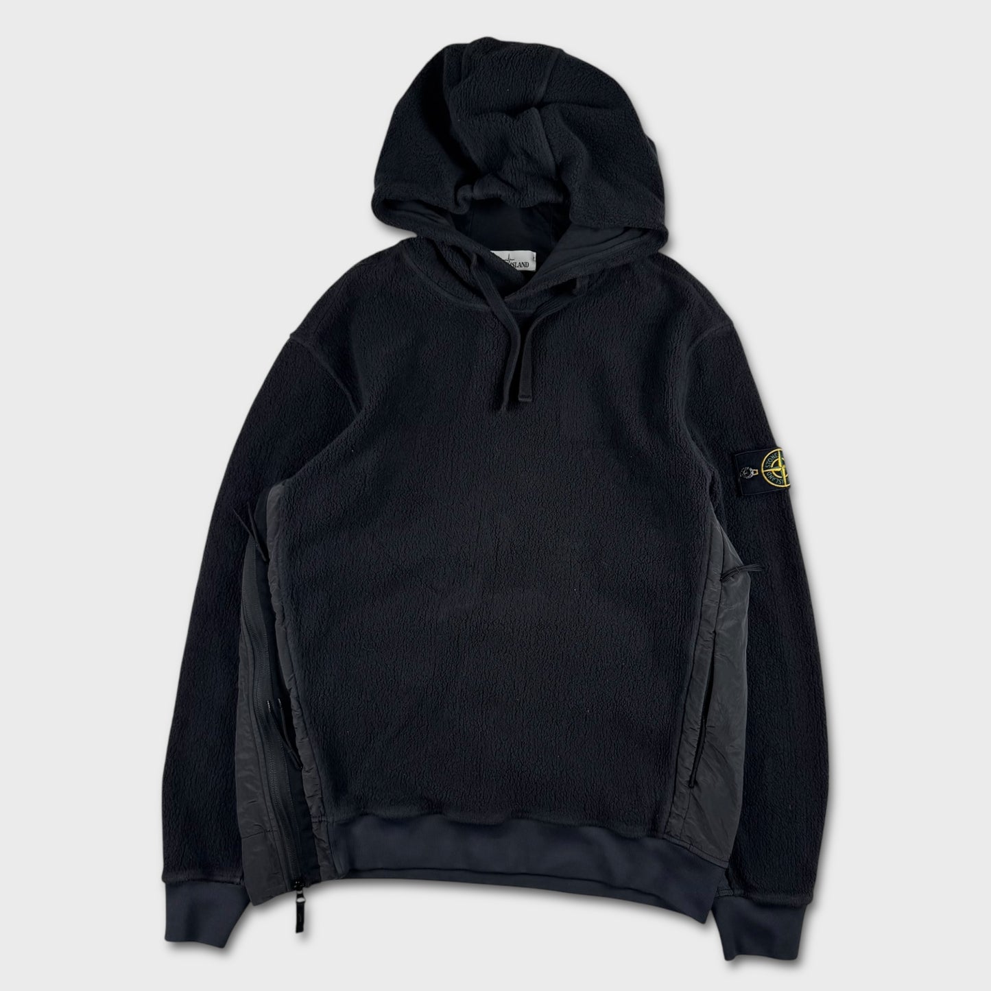 Stone Island Fleece & Nylon Metal Hoodie XL