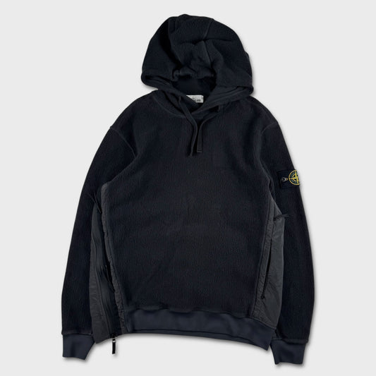 Stone Island Fleece & Nylon Metal Hoodie XL